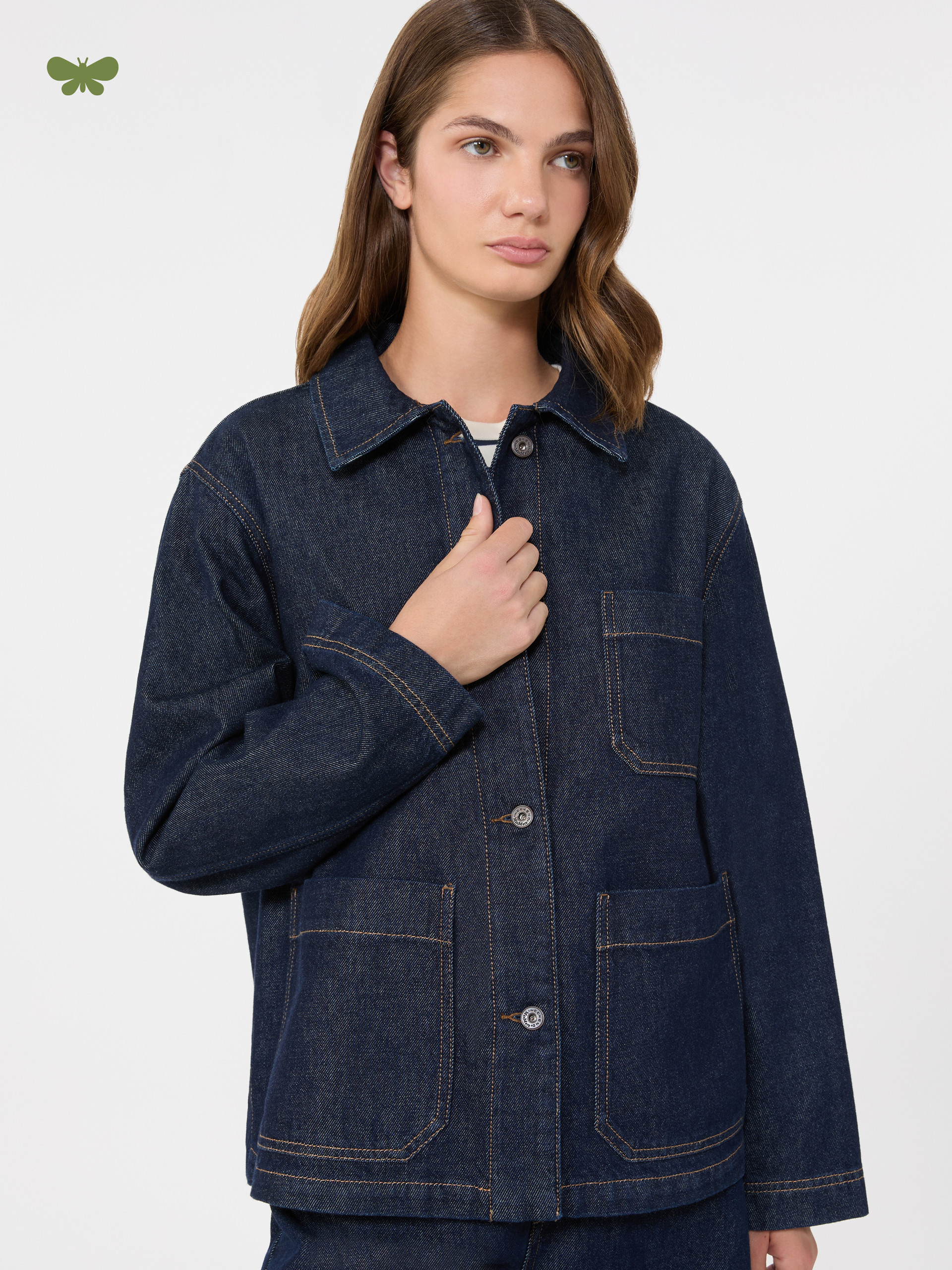 Authentic denim shacket - NAVY - Weekend Max Mara - 4