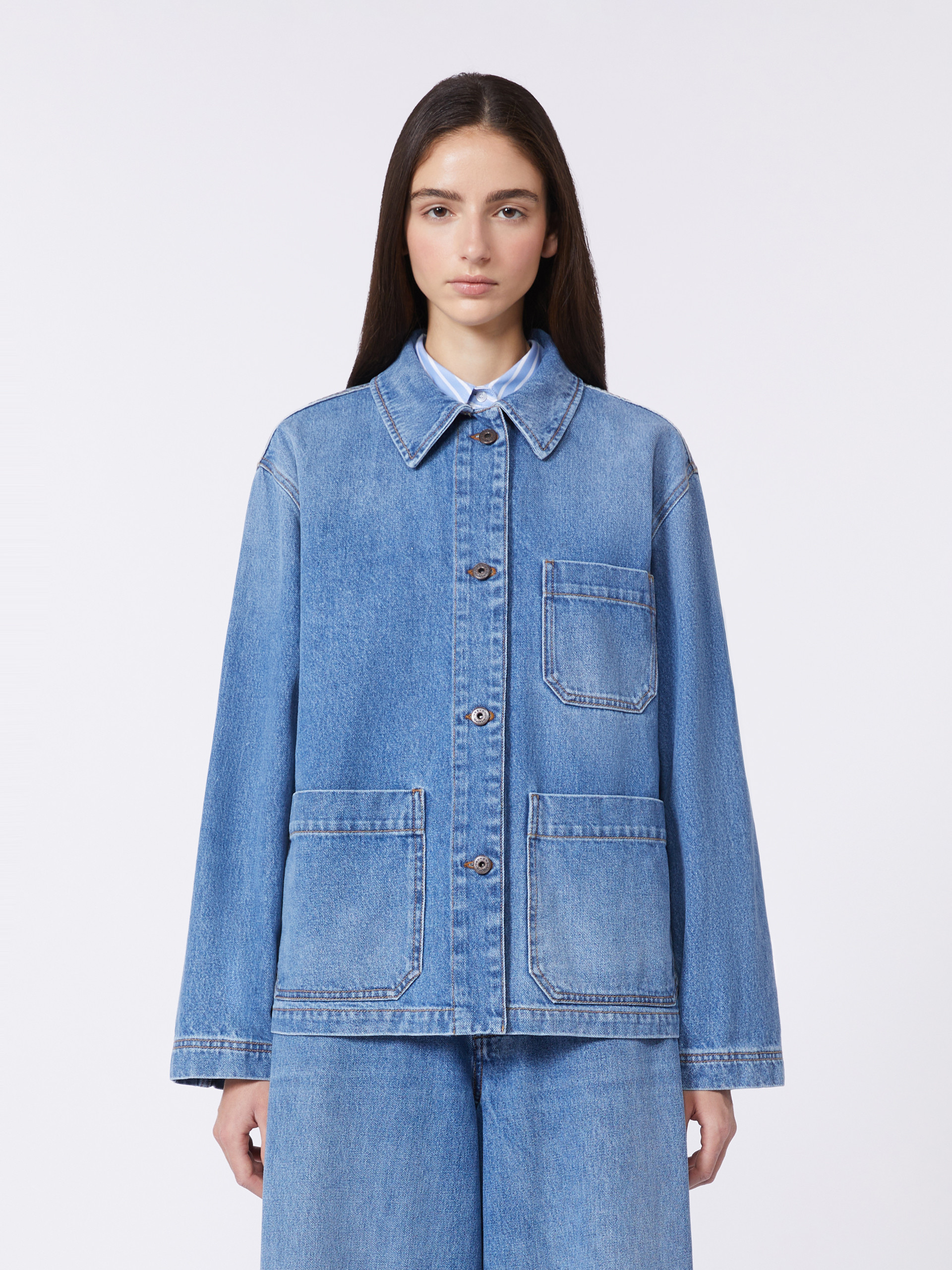 Authentic denim shacket - NAVY - Weekend Max Mara - 2