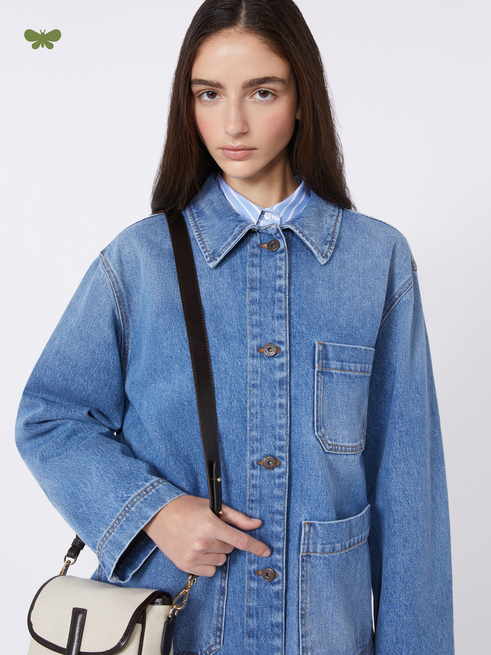 Authentic denim shacket - NAVY - Weekend Max Mara - 4