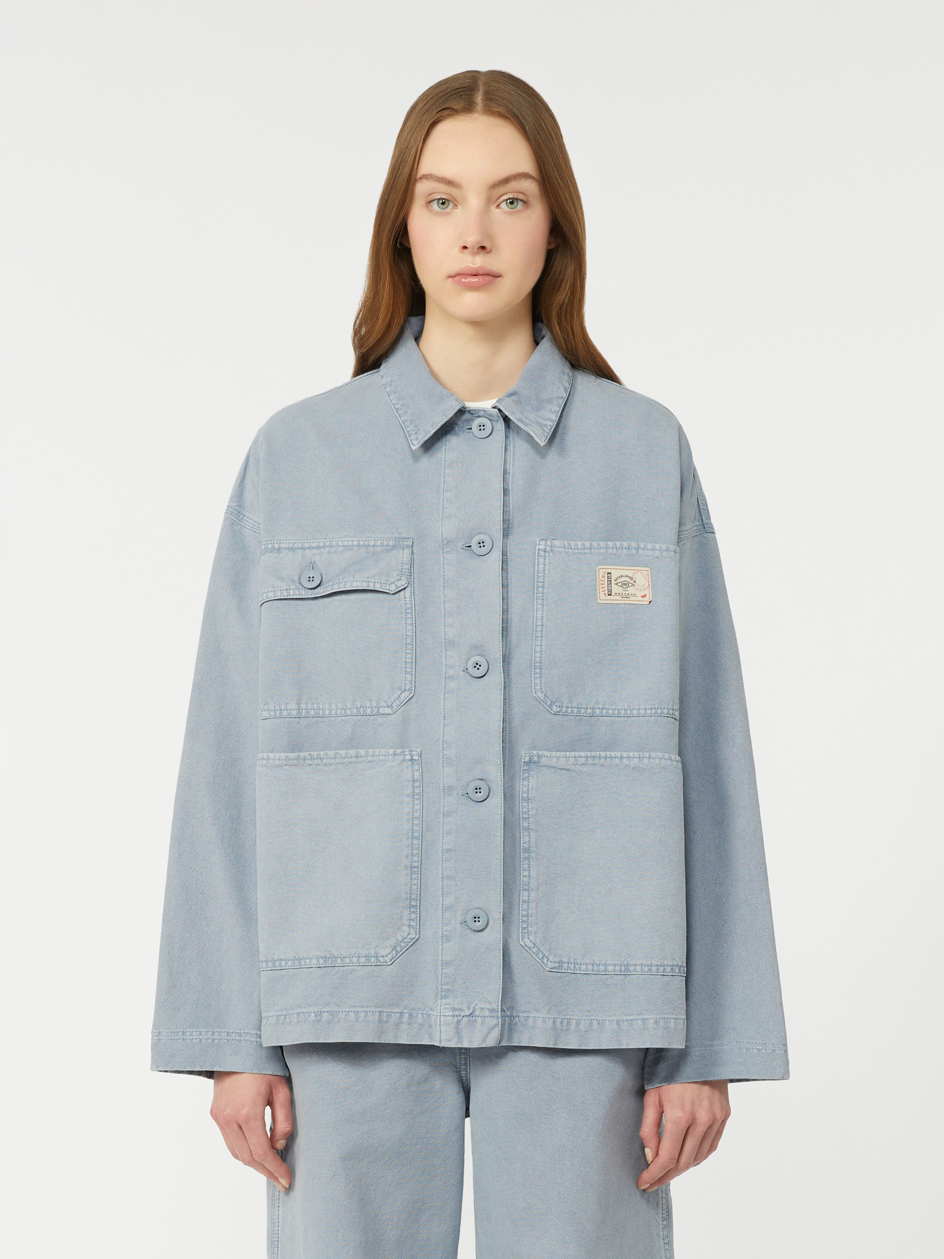 Cotton canvas workwear jacket - LIGHT BLUE - Weekend Max Mara - 2
