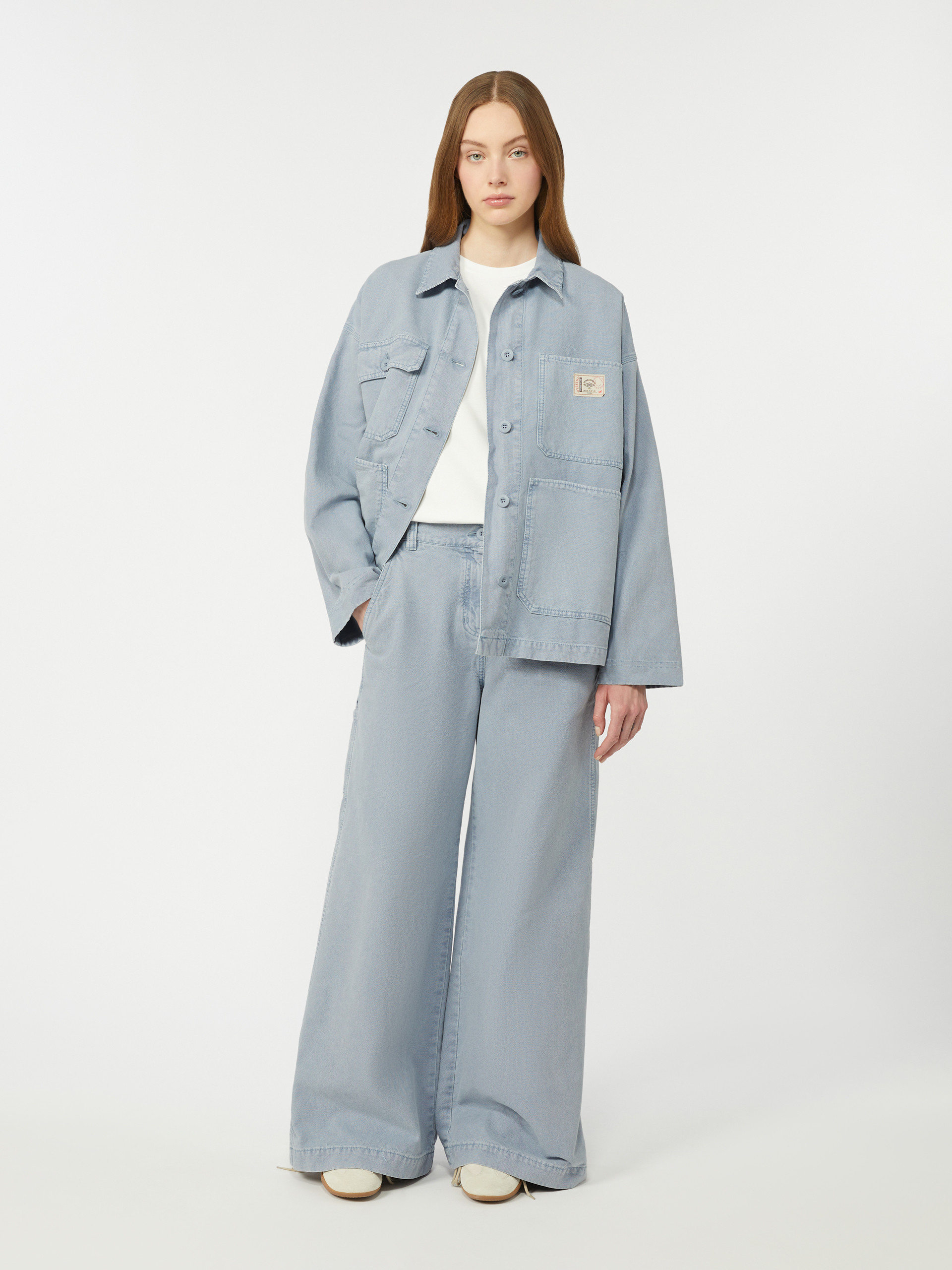 Cotton canvas workwear jacket - LIGHT BLUE - Weekend Max Mara