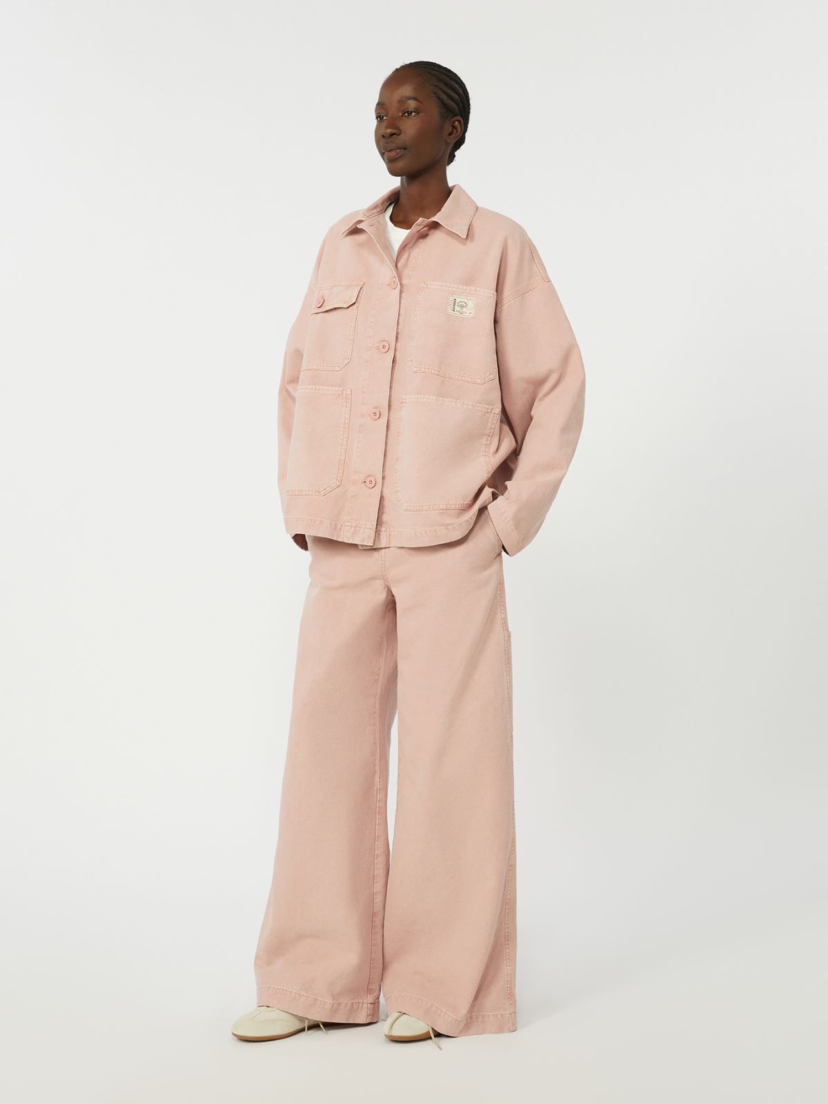 Cotton canvas workwear jacket - PINK - Weekend