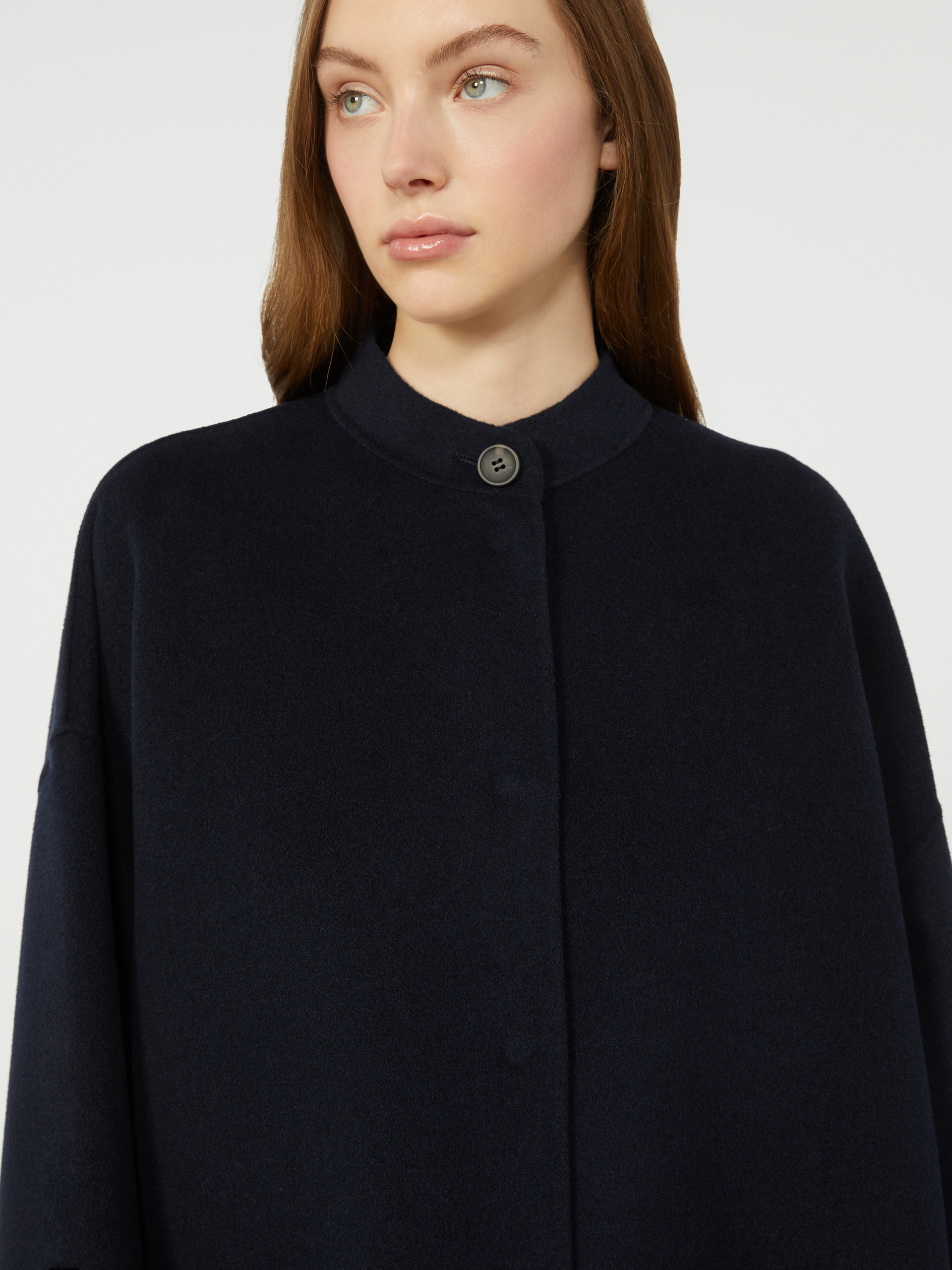 Wool-blend coat with scarf - NAVY - Weekend Max Mara - 4