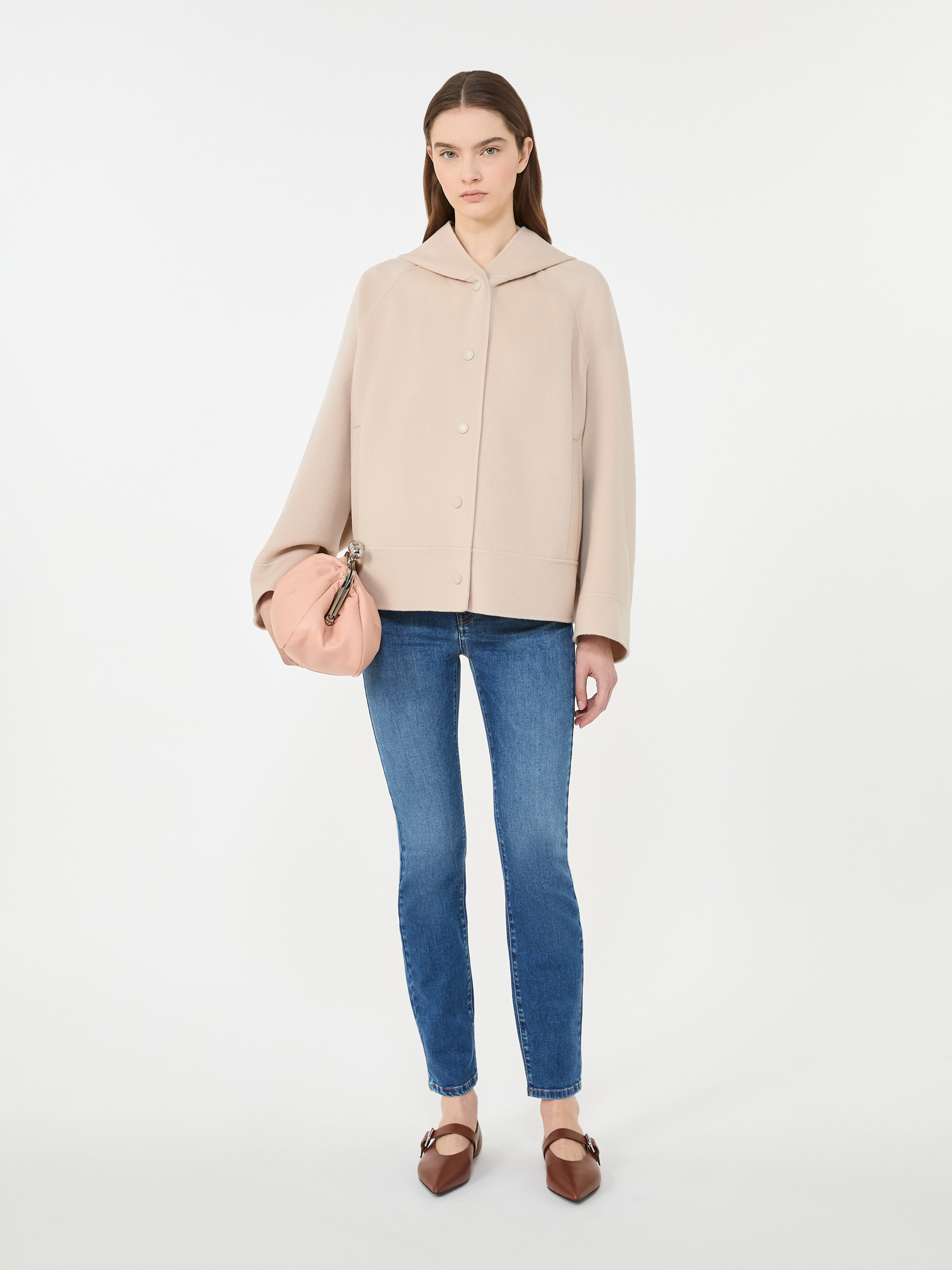 Double-faced wool-blend coat - SAND - Weekend Max Mara