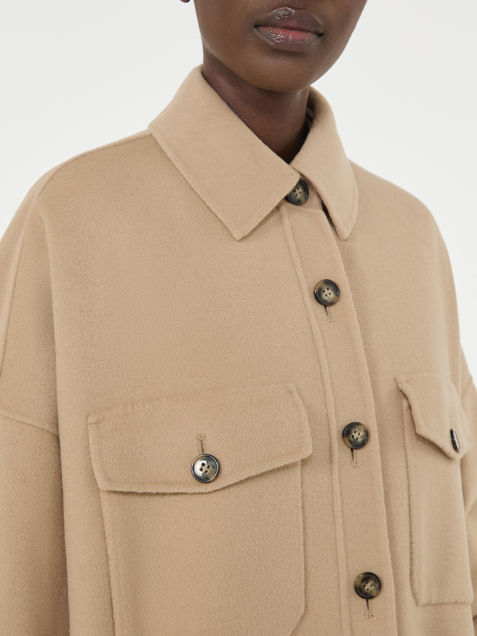 Oversized wool-blend coat - CAMEL - Weekend Max Mara - 4