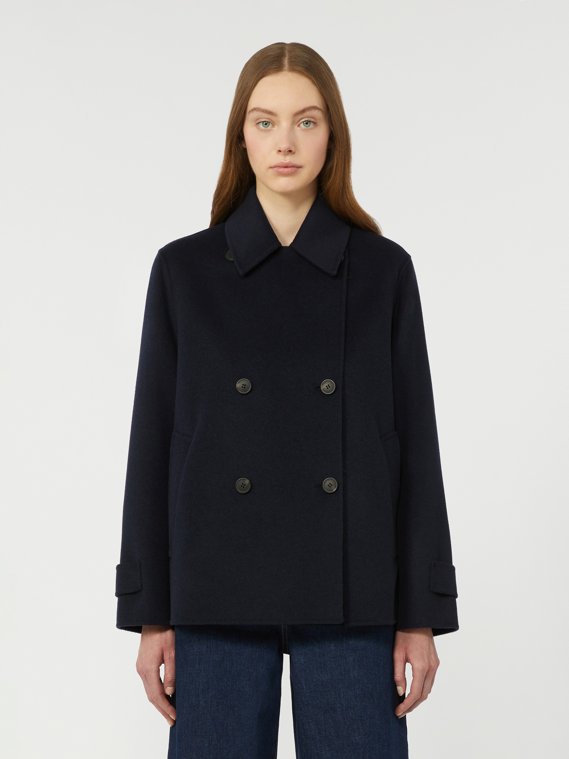 Double-breasted wool-blend pea coat - NAVY - Weekend Max Mara - 2