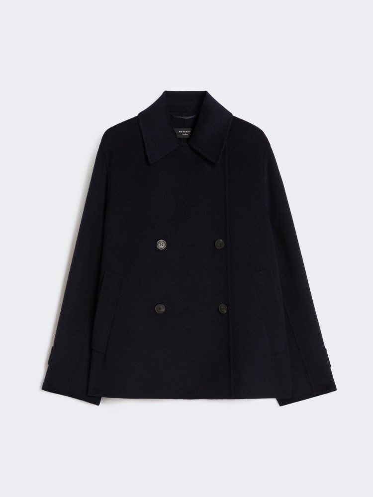 Double-breasted wool-blend pea coat - NAVY - Weekend - 2