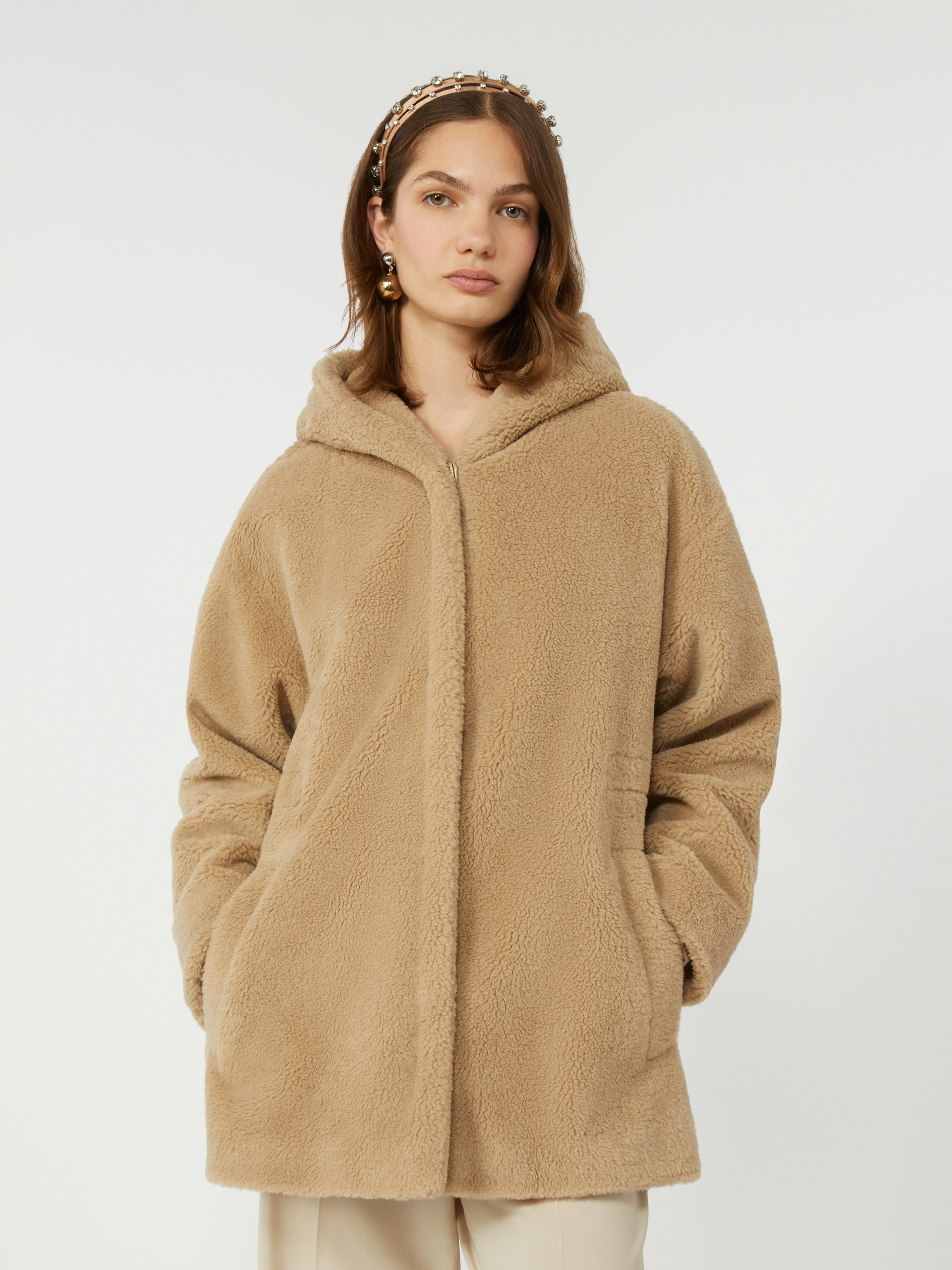 Fluffy wool coat - BEIGE - Weekend Max Mara - 4