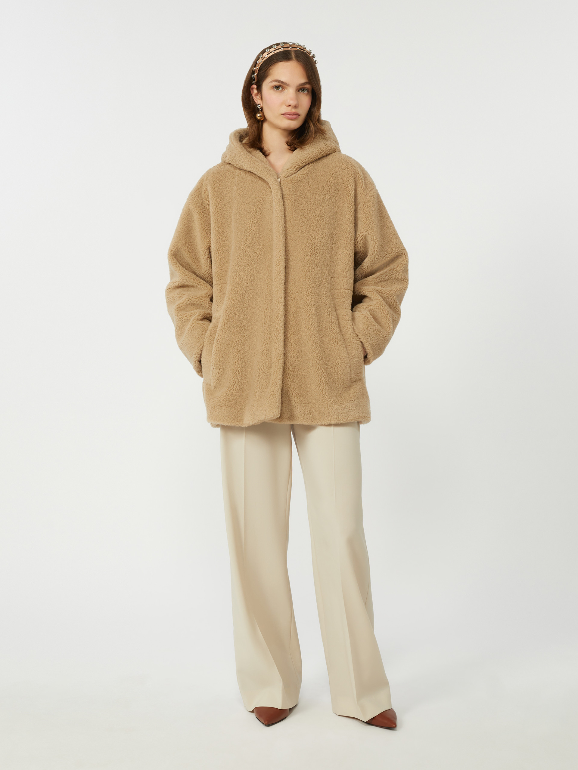 Fluffy wool coat - BEIGE - Weekend Max Mara