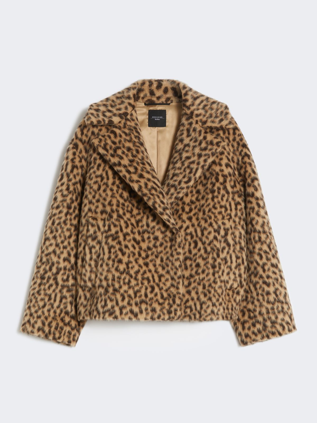 Patterned wool-blend pea coat - CAMEL - Weekend - 5