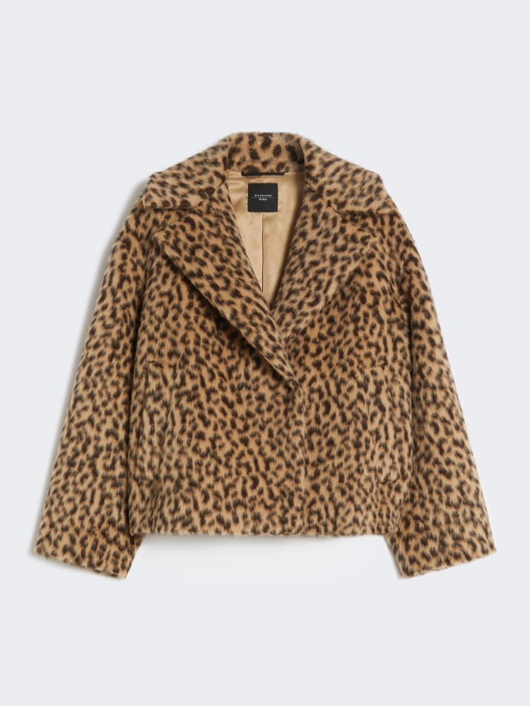 Patterned wool-blend pea coat - CAMEL - Weekend - 2