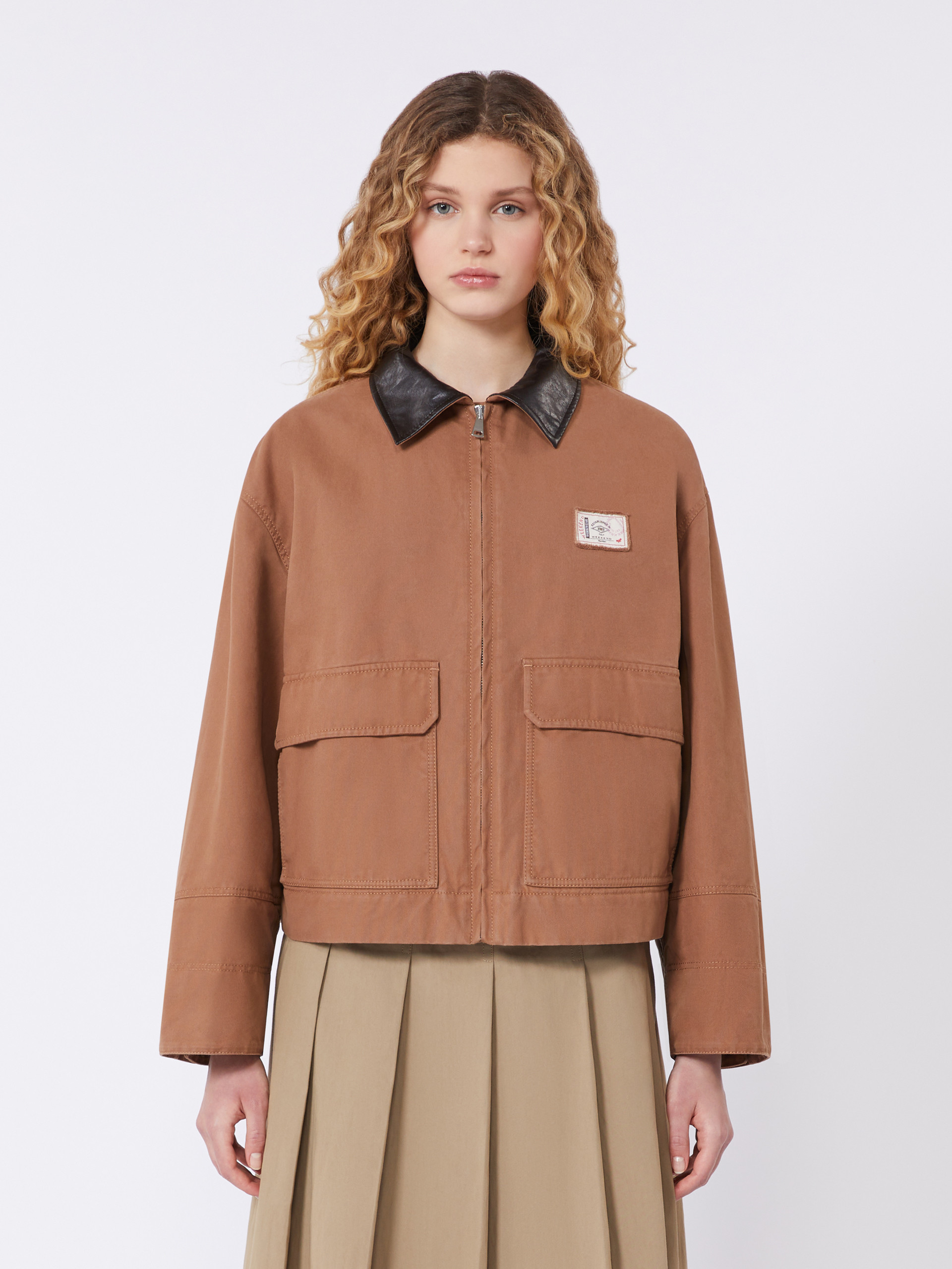 Cotton canvas jacket - TOBACCO - Weekend Max Mara - 2