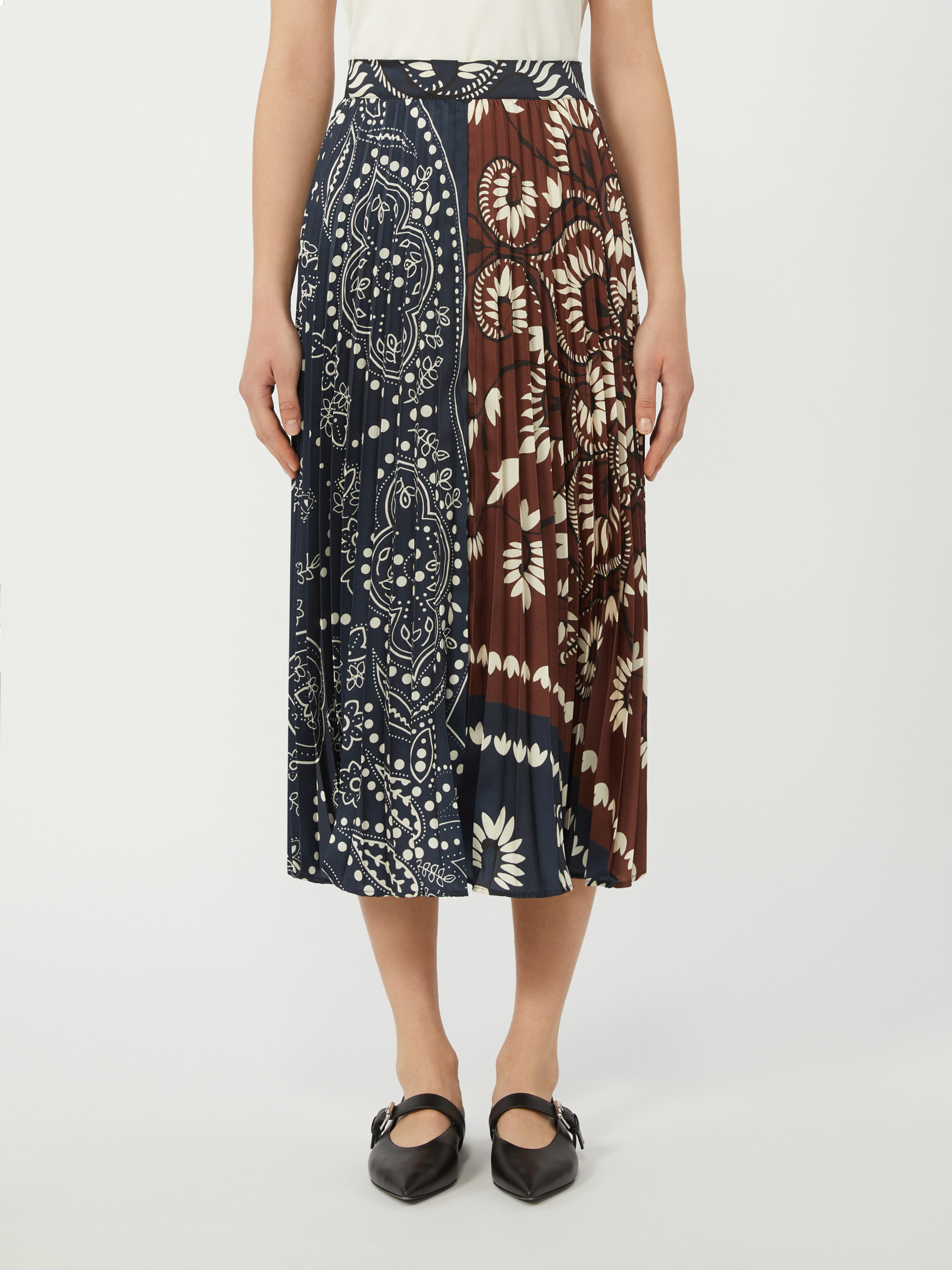 Printed twill skirt - TOBACCO - Weekend Max Mara - 2