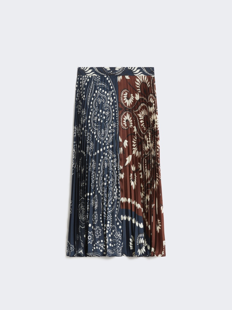 Printed twill skirt - TOBACCO - Weekend - 5