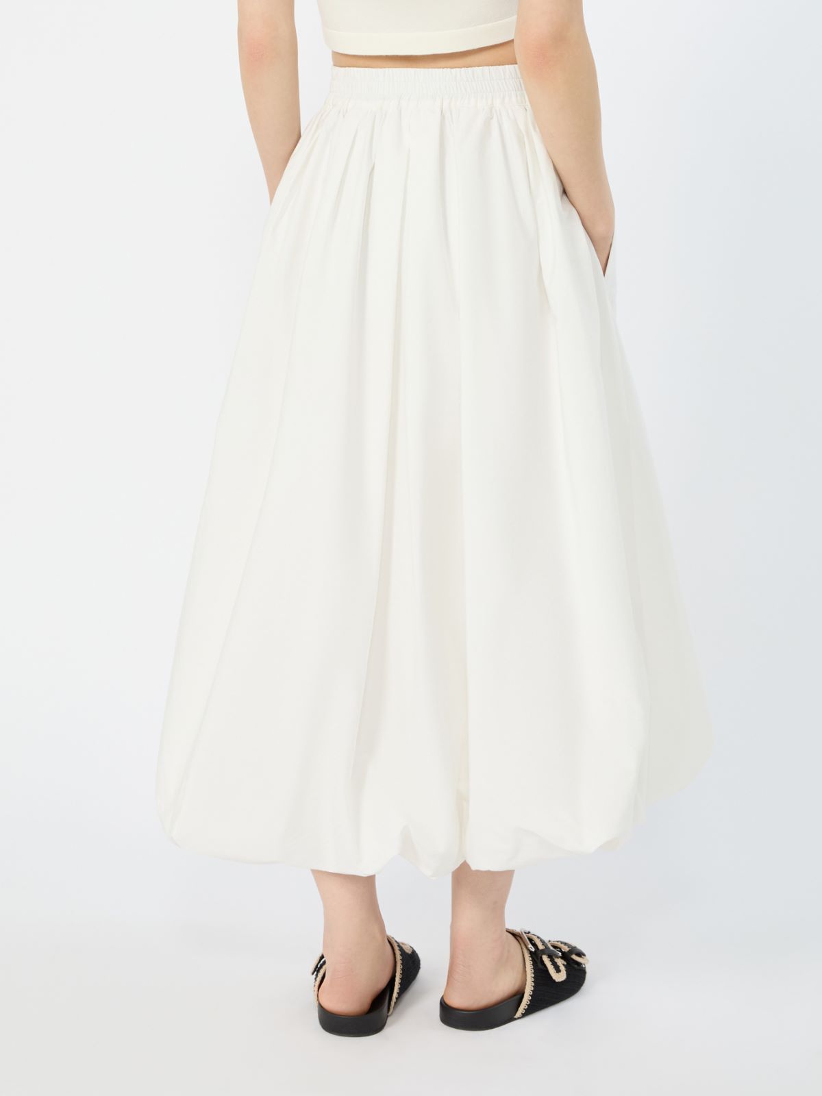Cotton balloon skirt - IVORY - Weekend - 3