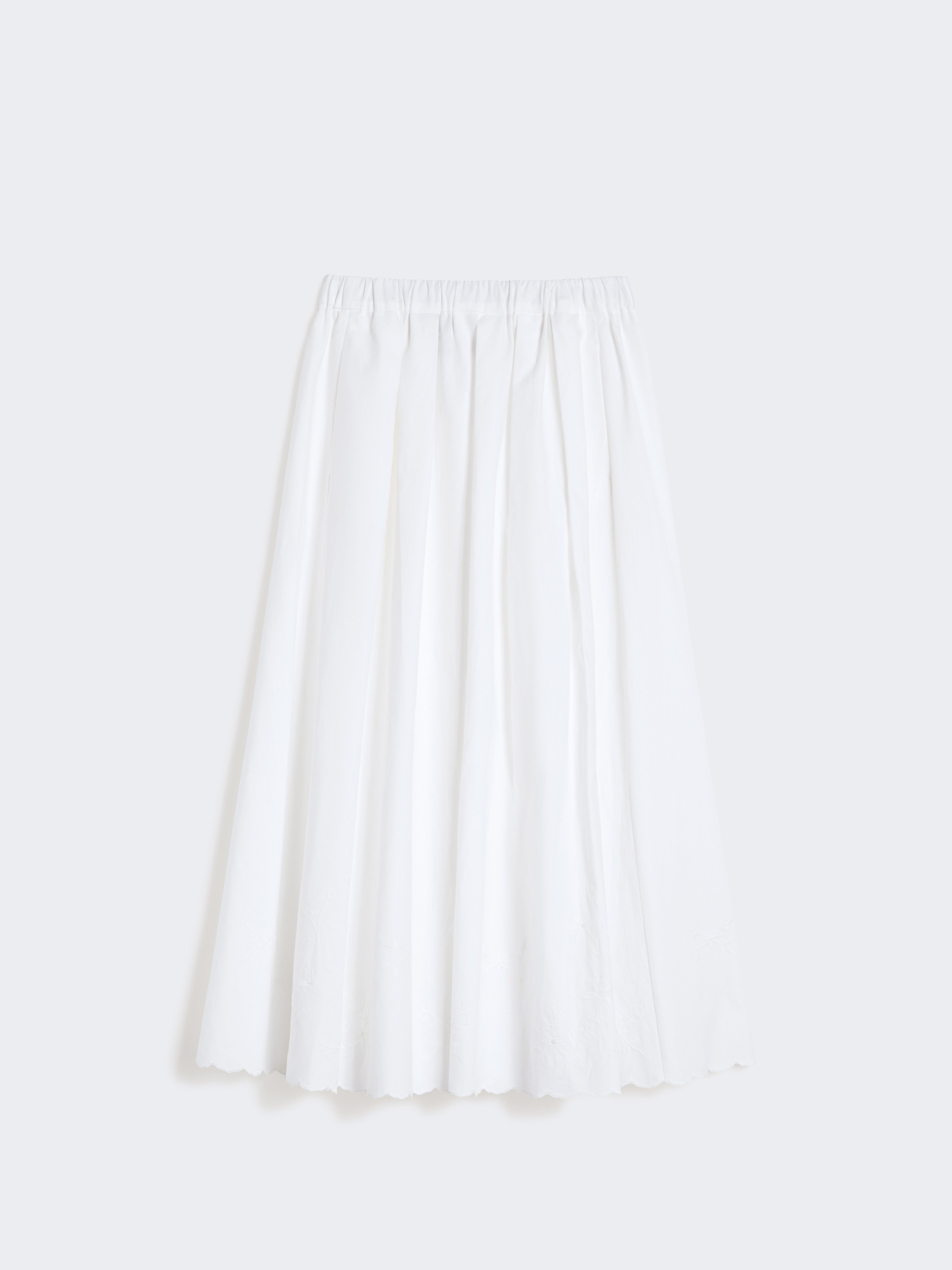 Cotton and linen canvas skirt - WHITE - Weekend Max Mara - 5