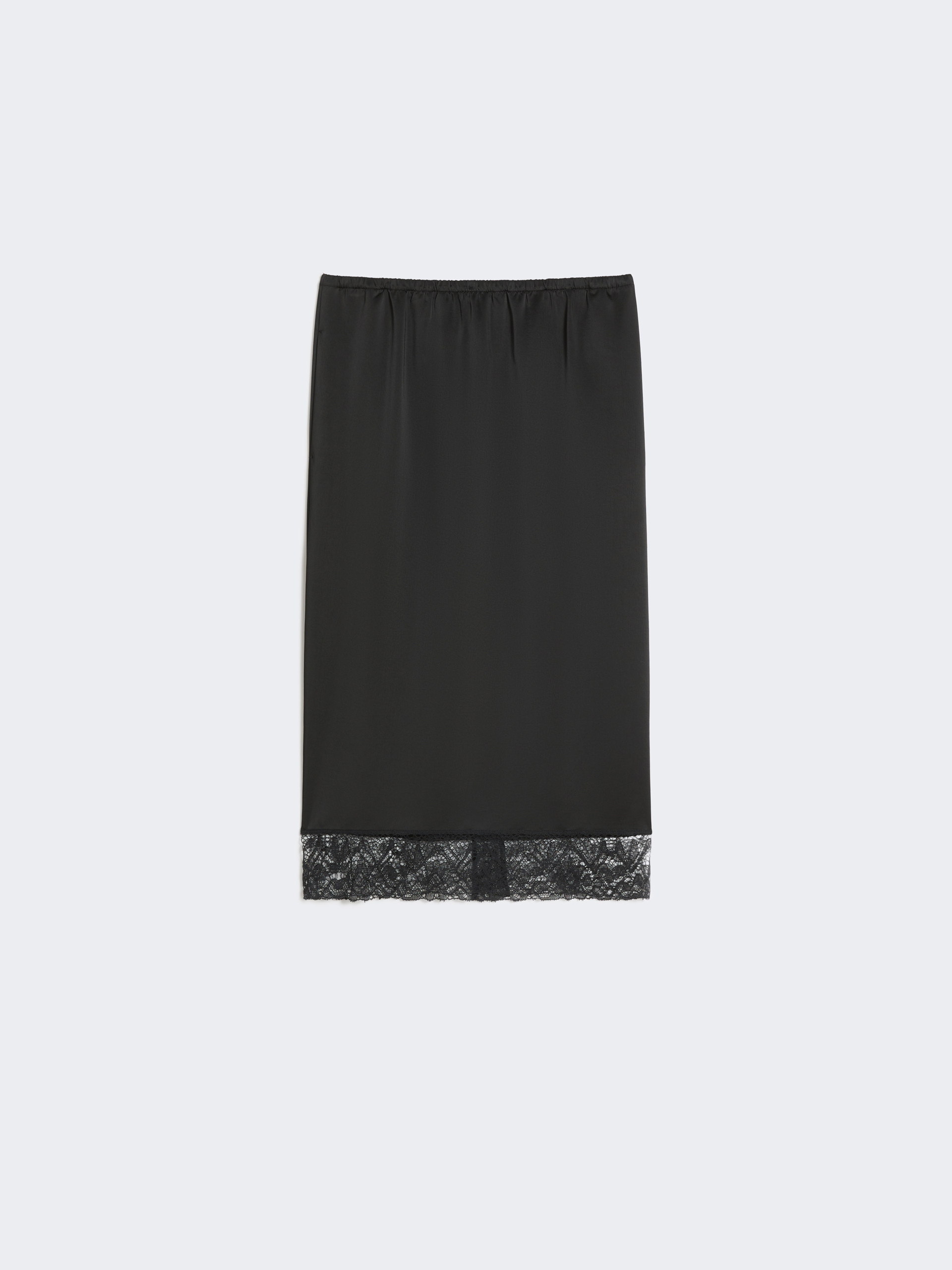 Washed satin skirt - BLACK - Weekend Max Mara - 4