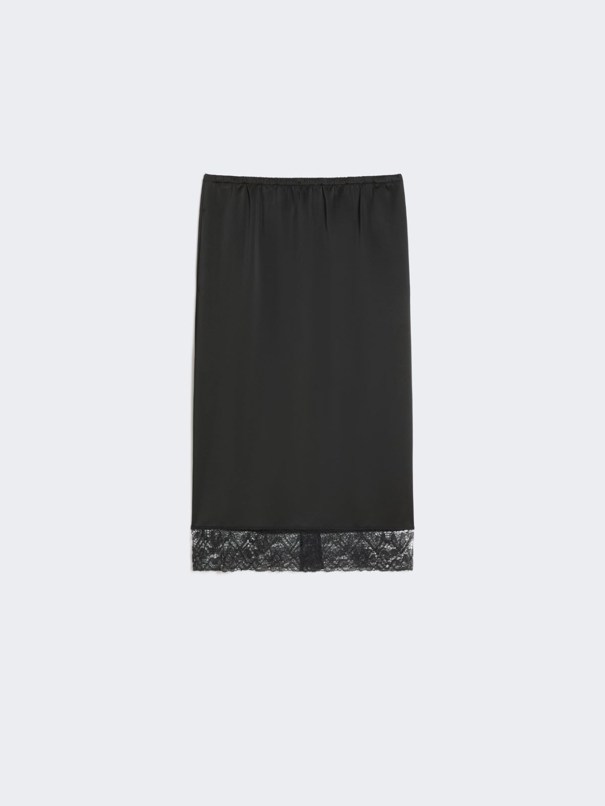 Washed satin skirt - BLACK - Weekend - 4
