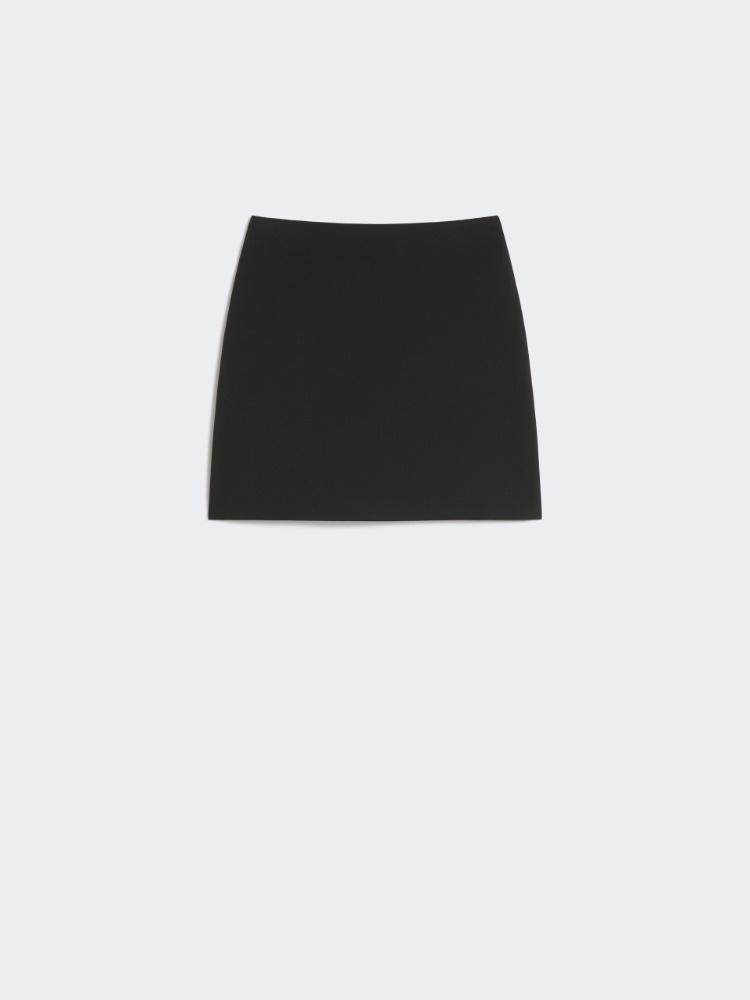 Stretch gabardine mini skirt - BLACK - Weekend - 5