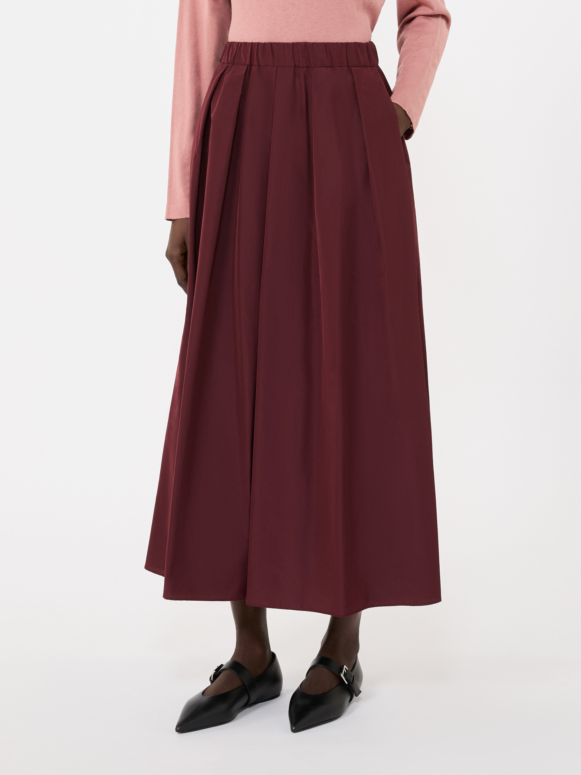 Long taffeta skirt - BORDEAUX - Weekend Max Mara - 2