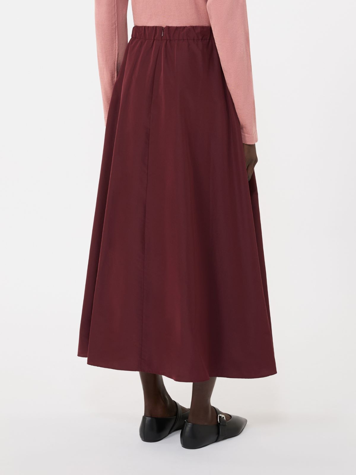 Long taffeta skirt - BORDEAUX - Weekend - 3