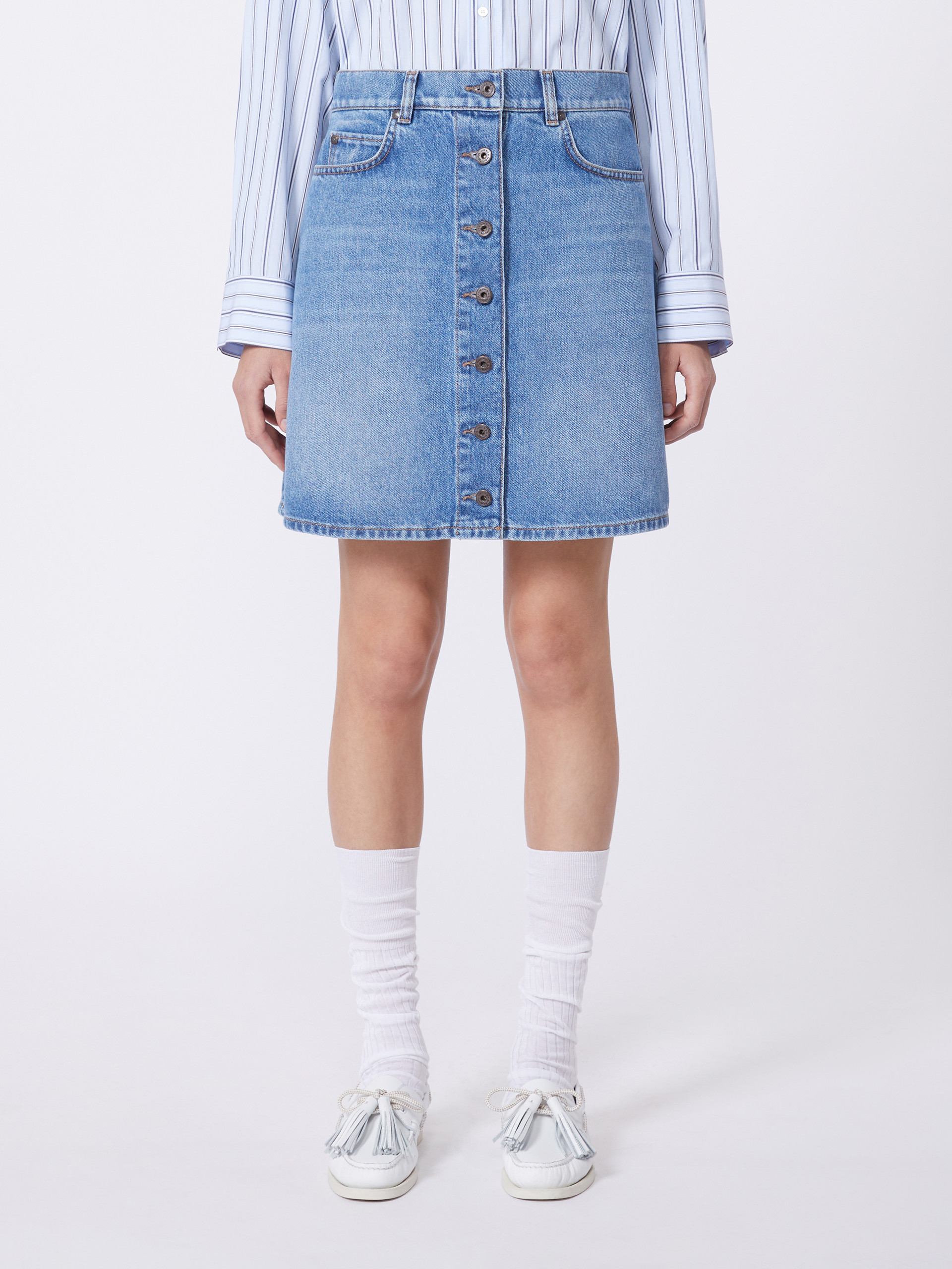 Authentic denim mini skirt - NAVY - Weekend Max Mara - 2