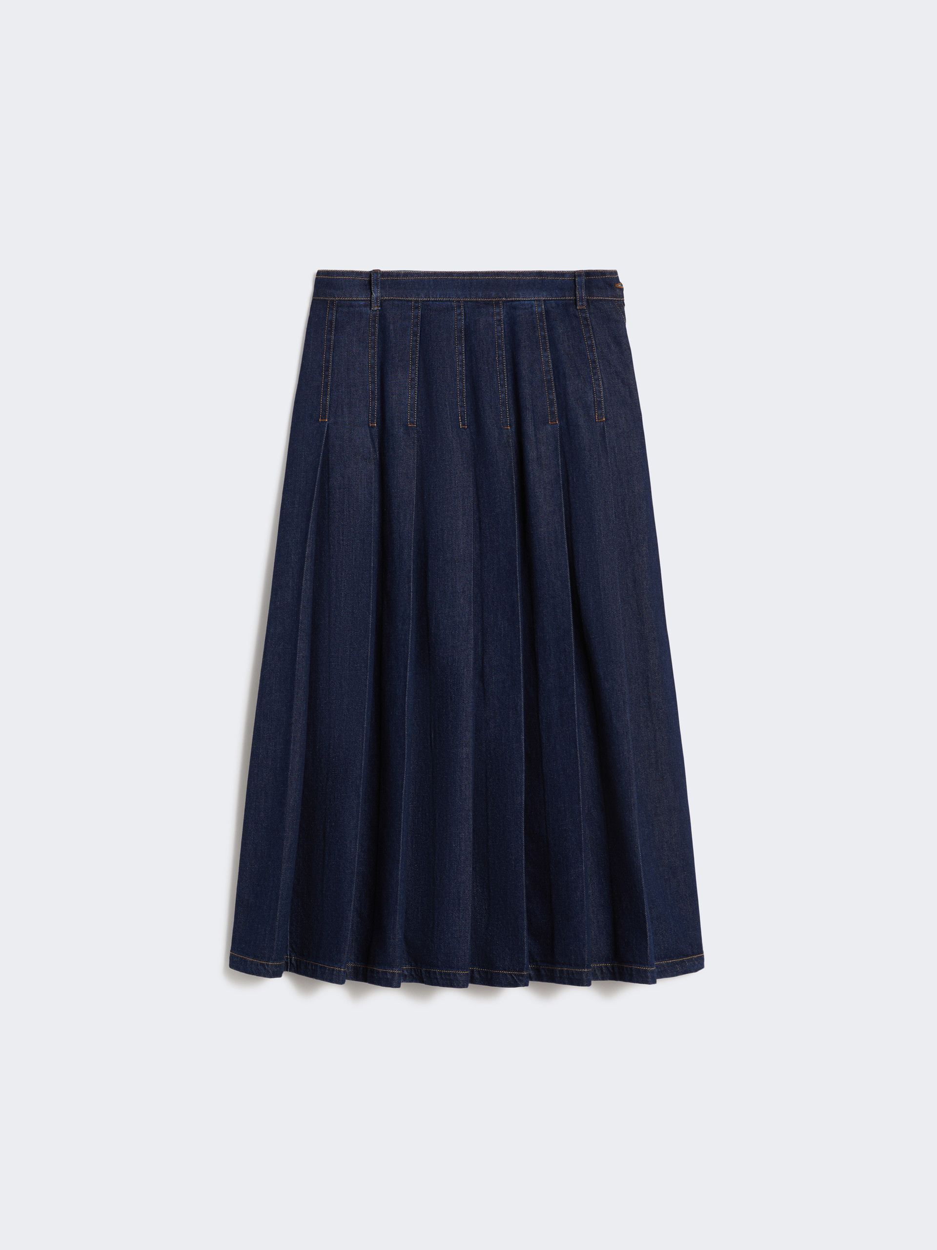 Pleated denim skirt - NAVY - Weekend Max Mara - 5