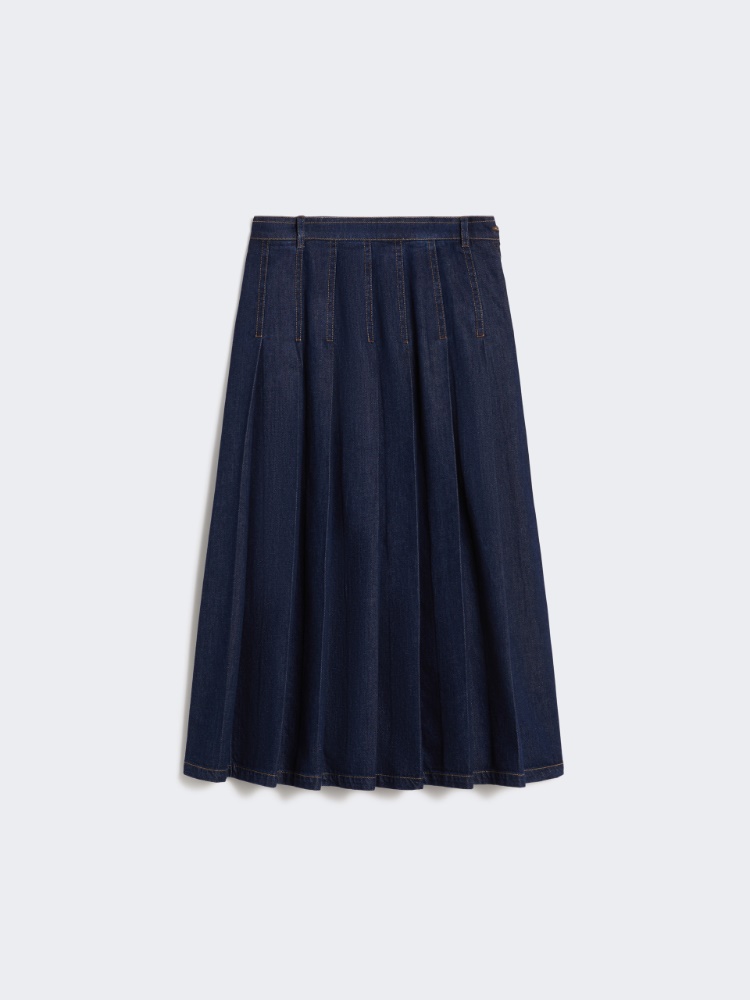 Pleated denim skirt - NAVY - Weekend - 6
