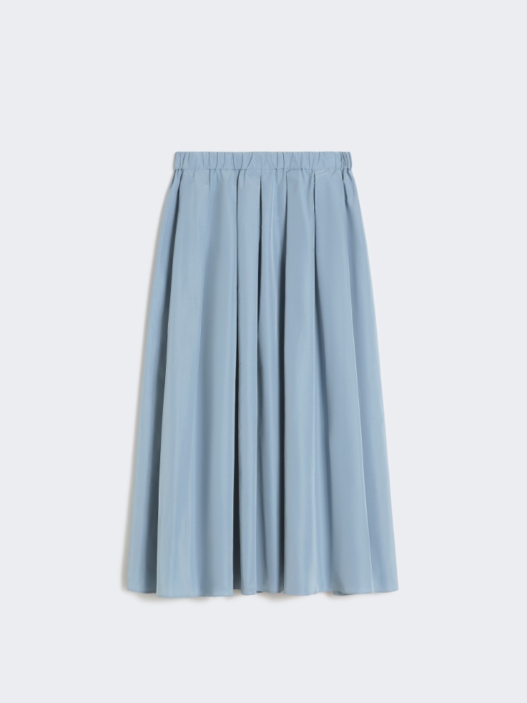 Pleated taffeta long skirt - LIGHT BLUE - Weekend