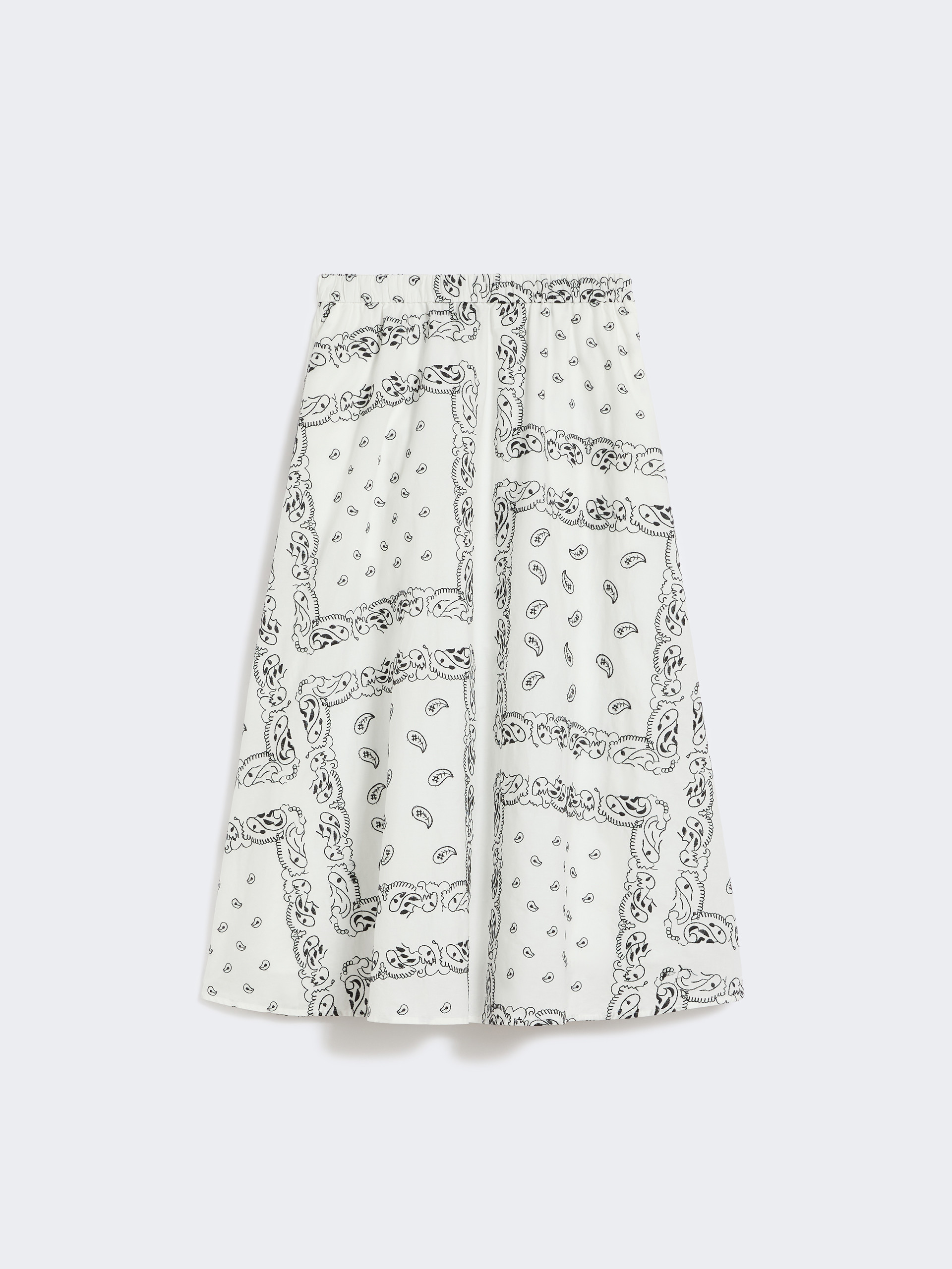Cotton-poplin midi skirt - WHITE - Weekend Max Mara - 4