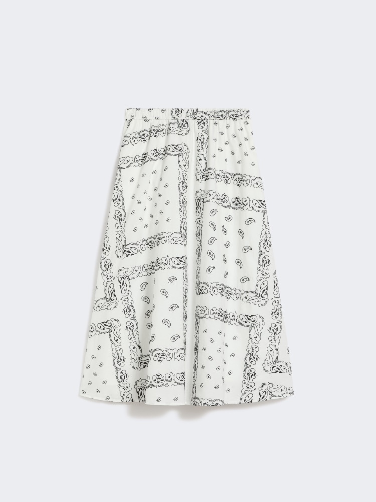 Cotton-poplin midi skirt - WHITE - Weekend - 2