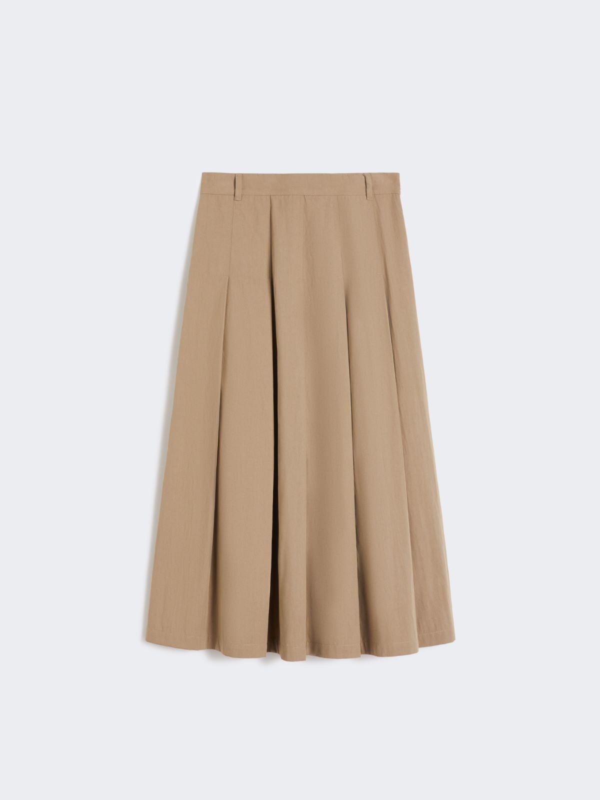 Washed gabardine skirt - HAZELNUT BROWN - Weekend - 5