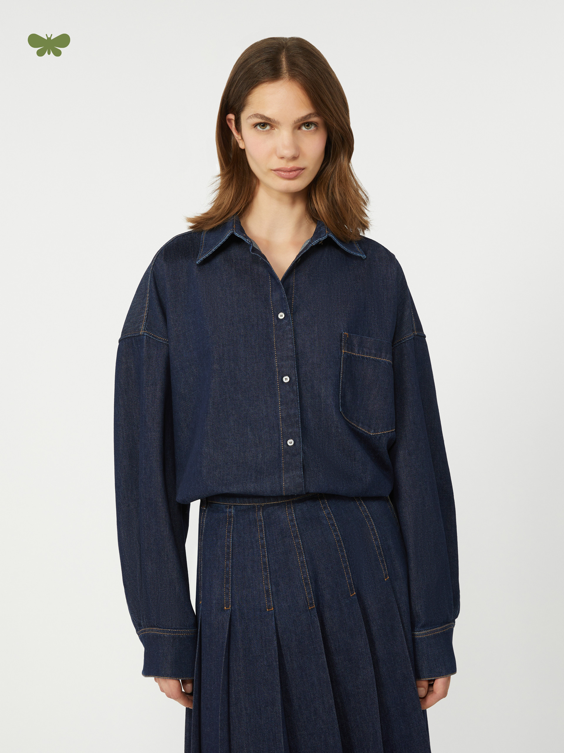 Cotton denim shirt - NAVY - Weekend Max Mara - 4