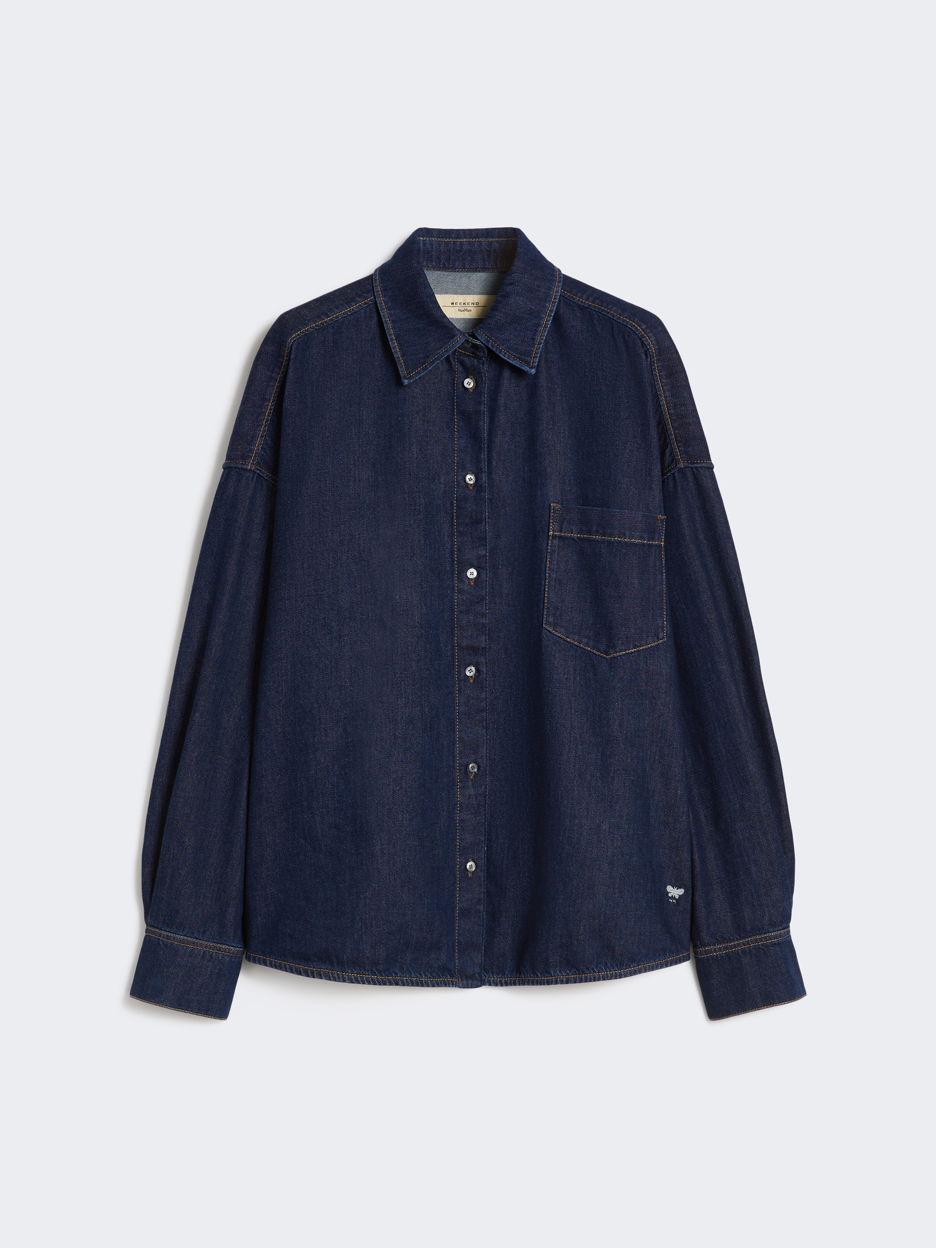 Cotton denim shirt - NAVY - Weekend Max Mara - 7