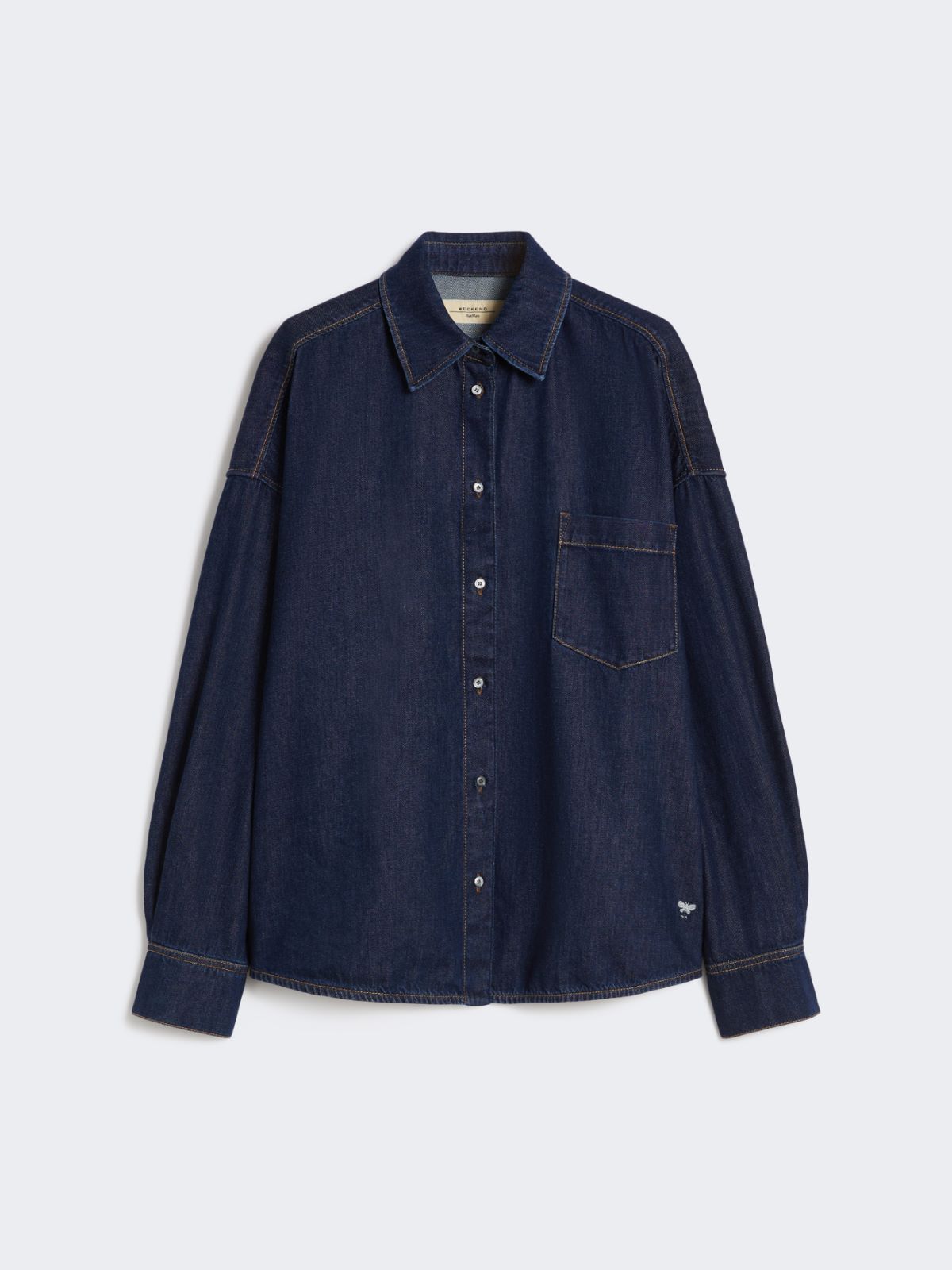 Cotton denim shirt - NAVY - Weekend - 6
