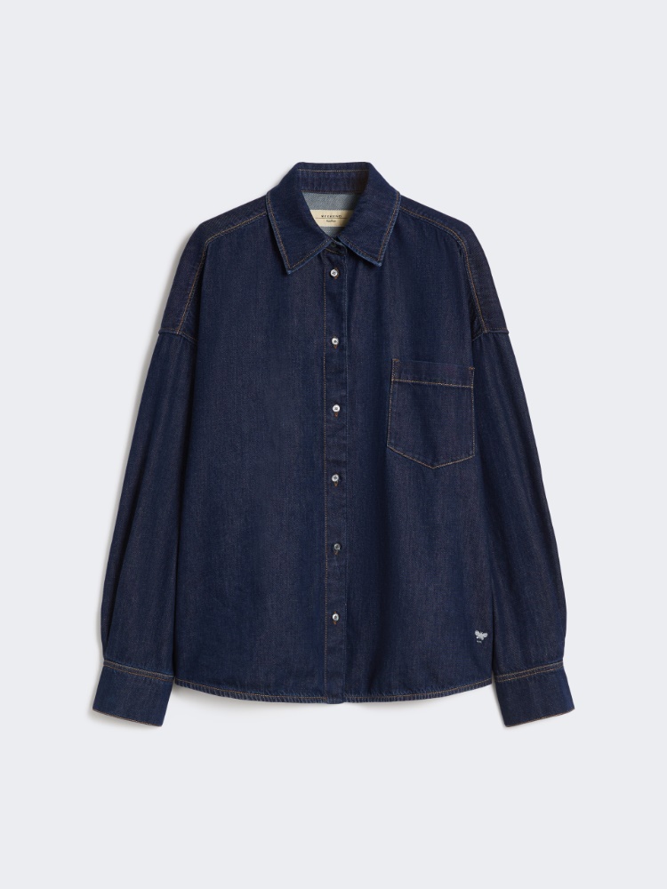 Cotton denim shirt - NAVY - Weekend - 2