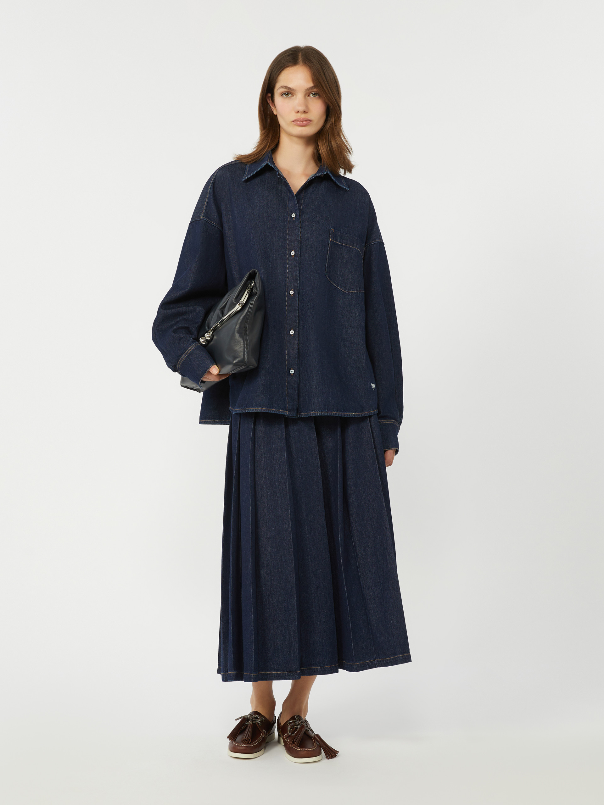 Cotton denim shirt - NAVY - Weekend Max Mara