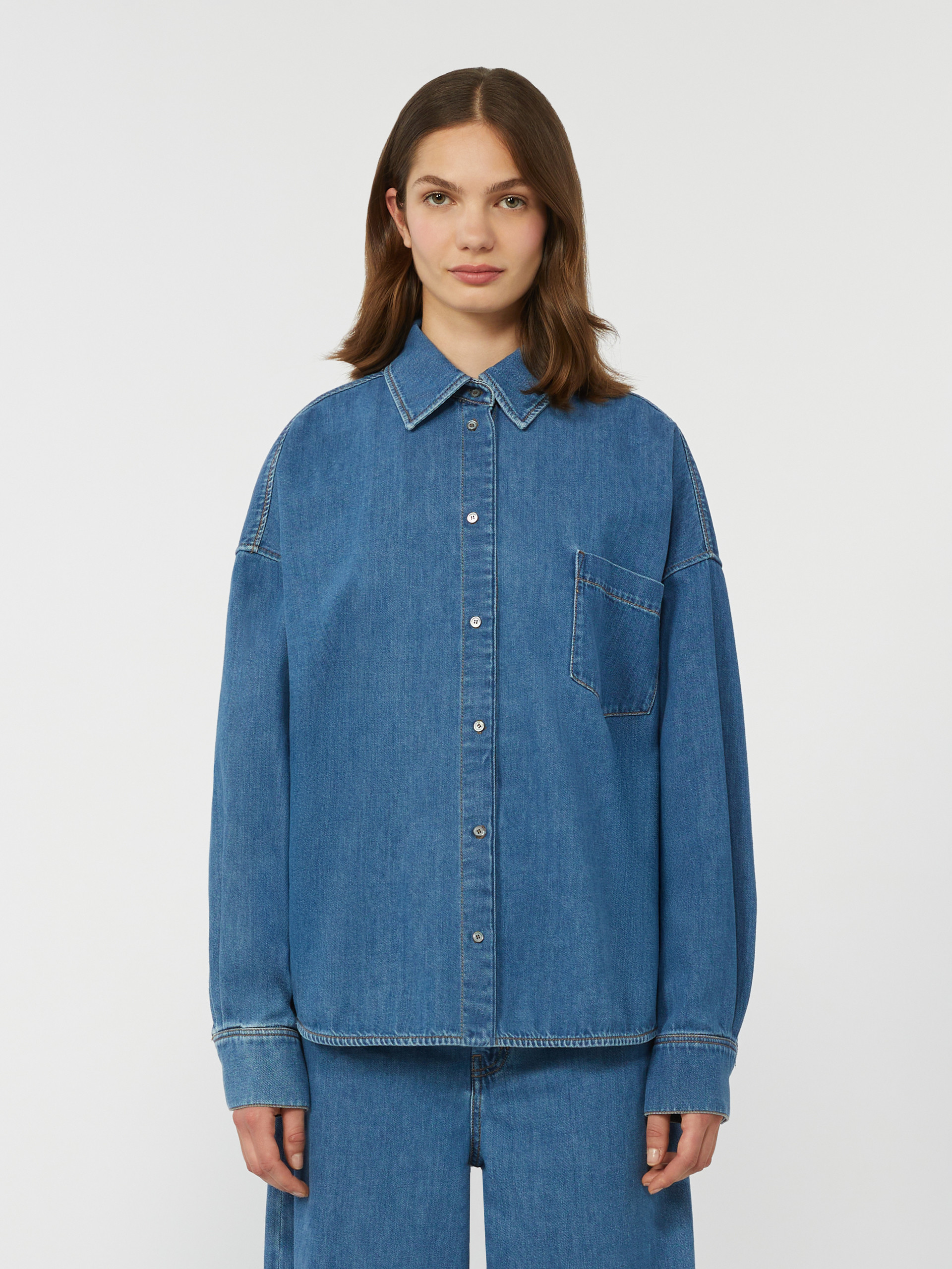 Cotton denim shirt - NAVY - Weekend Max Mara - 2