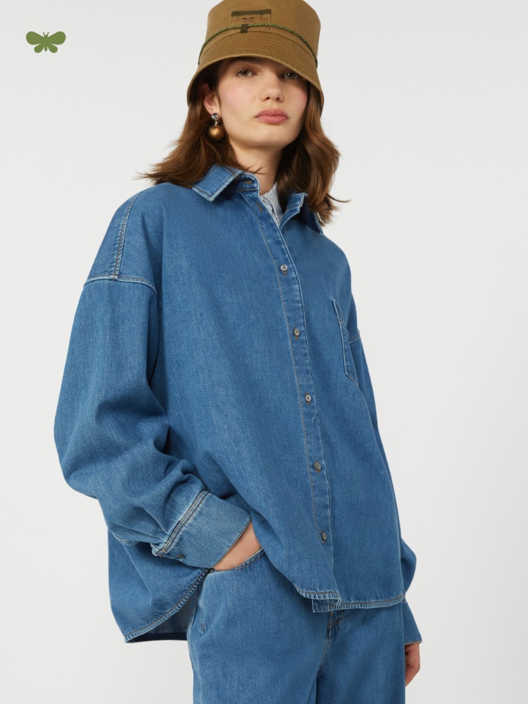 Cotton denim shirt - NAVY - Weekend