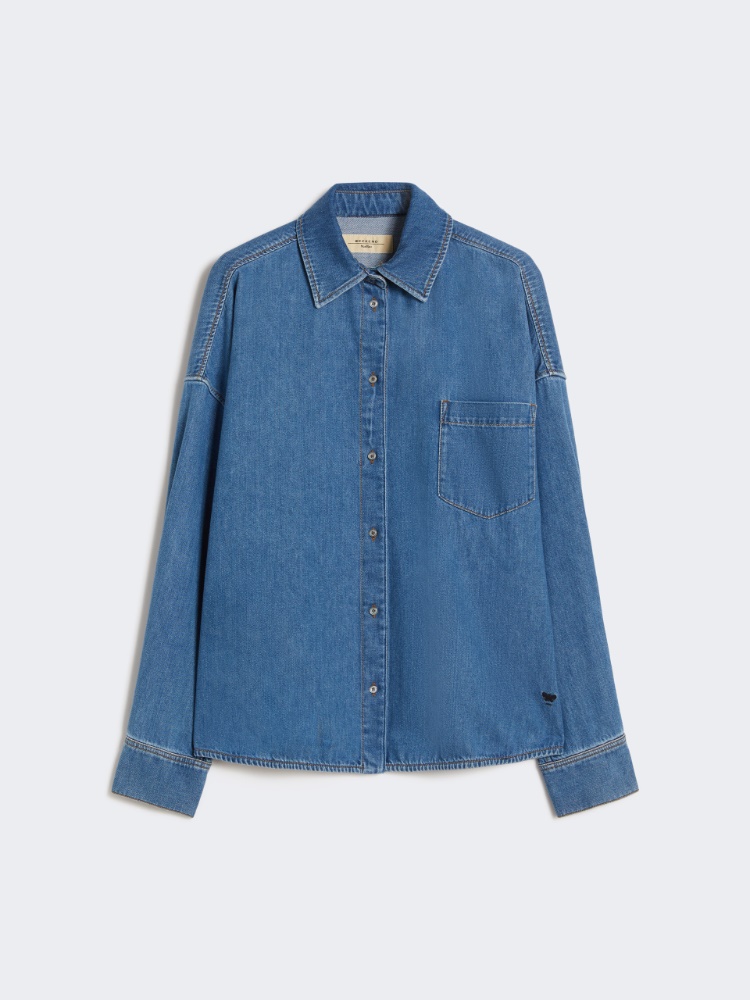 Cotton denim shirt - NAVY - Weekend - 2