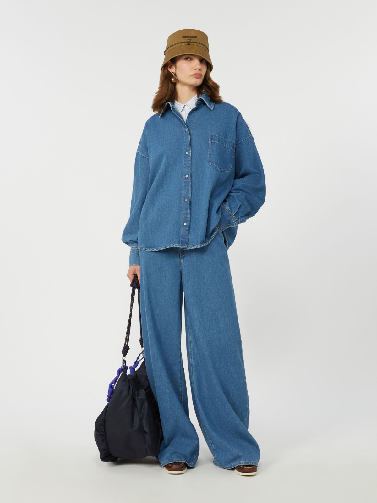 Cotton denim shirt - NAVY - Weekend