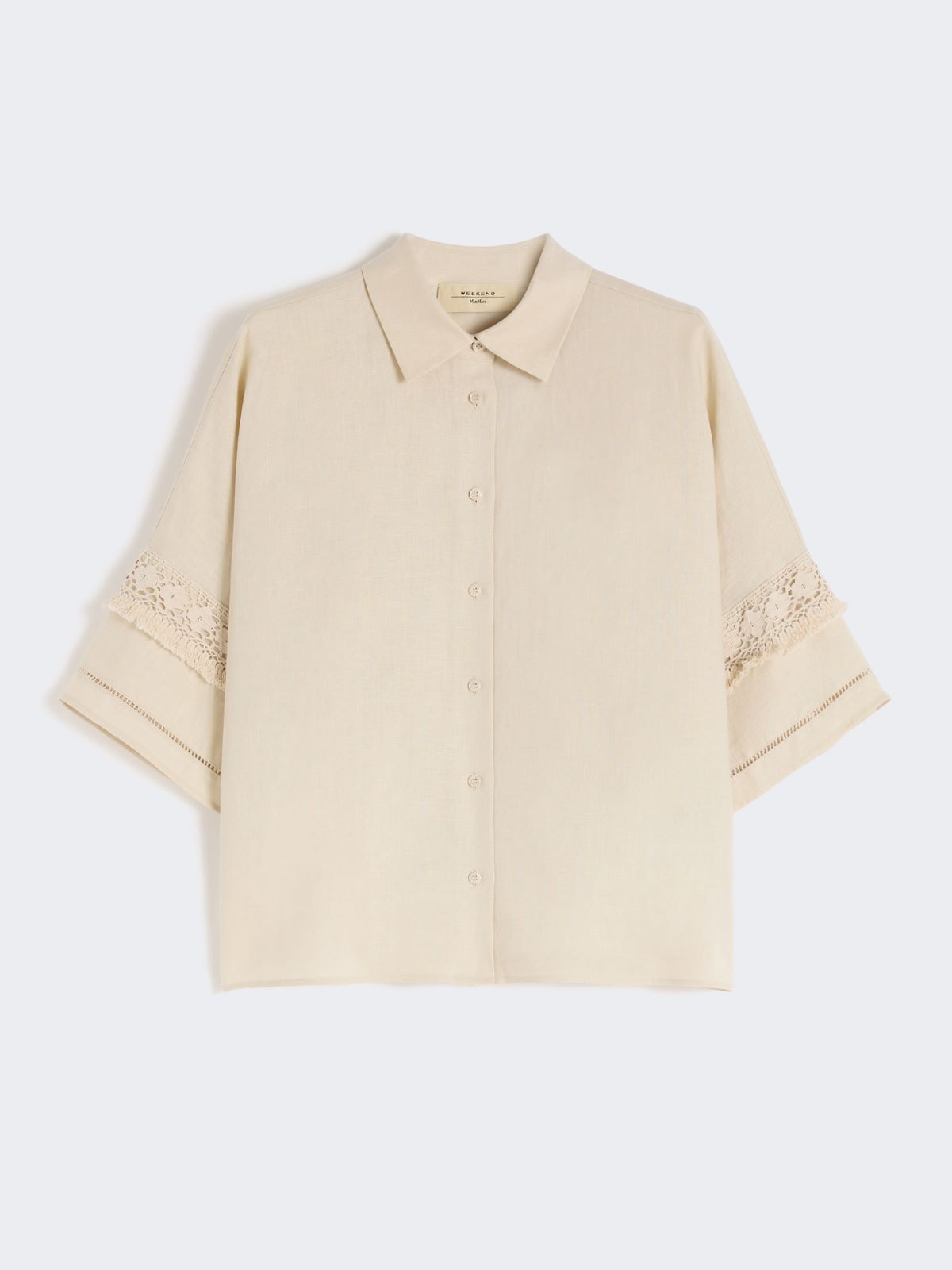 Linen fabric shirt - SAND - Weekend - 5