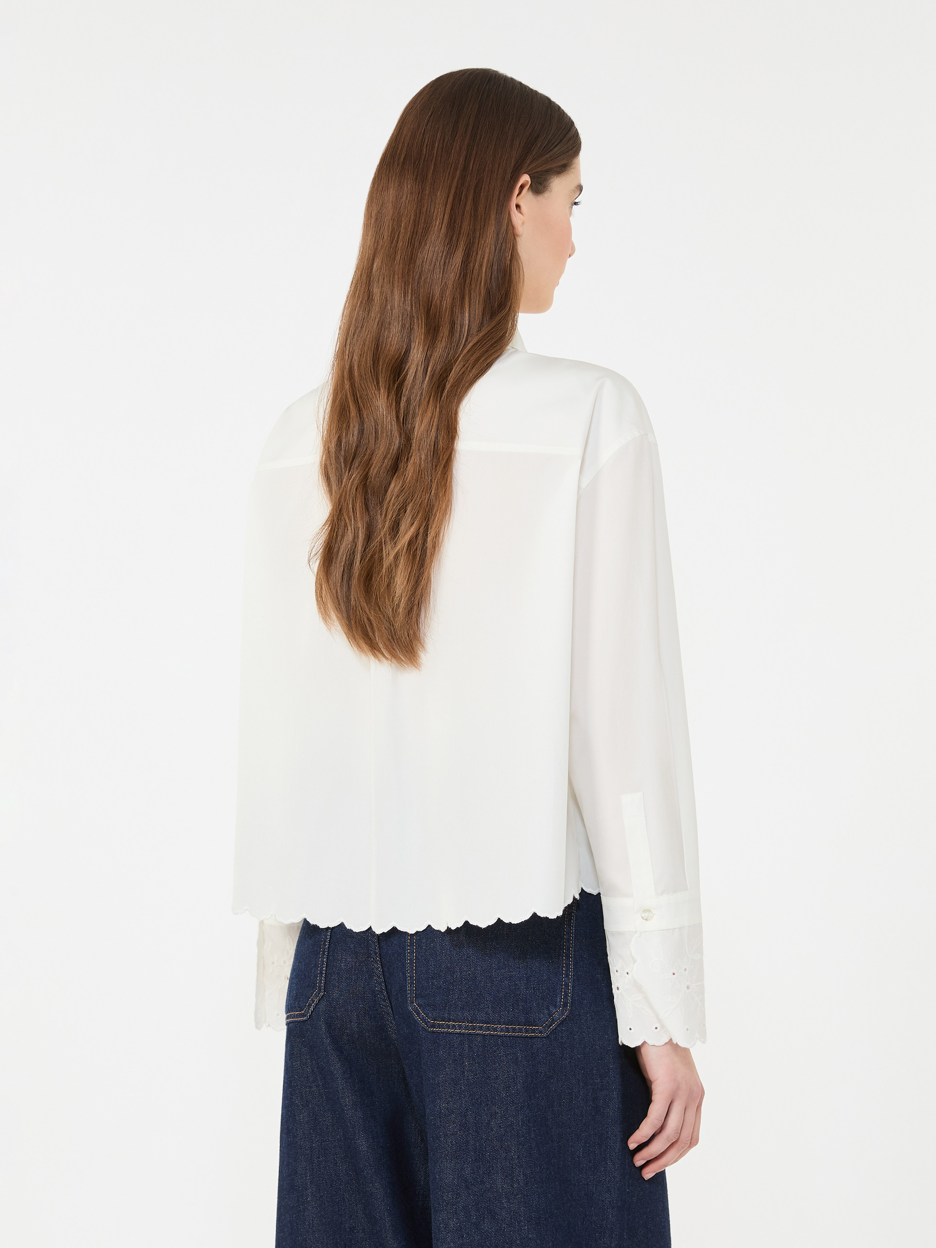 Breast-pocket cotton shirt - IVORY - Weekend Max Mara - 3