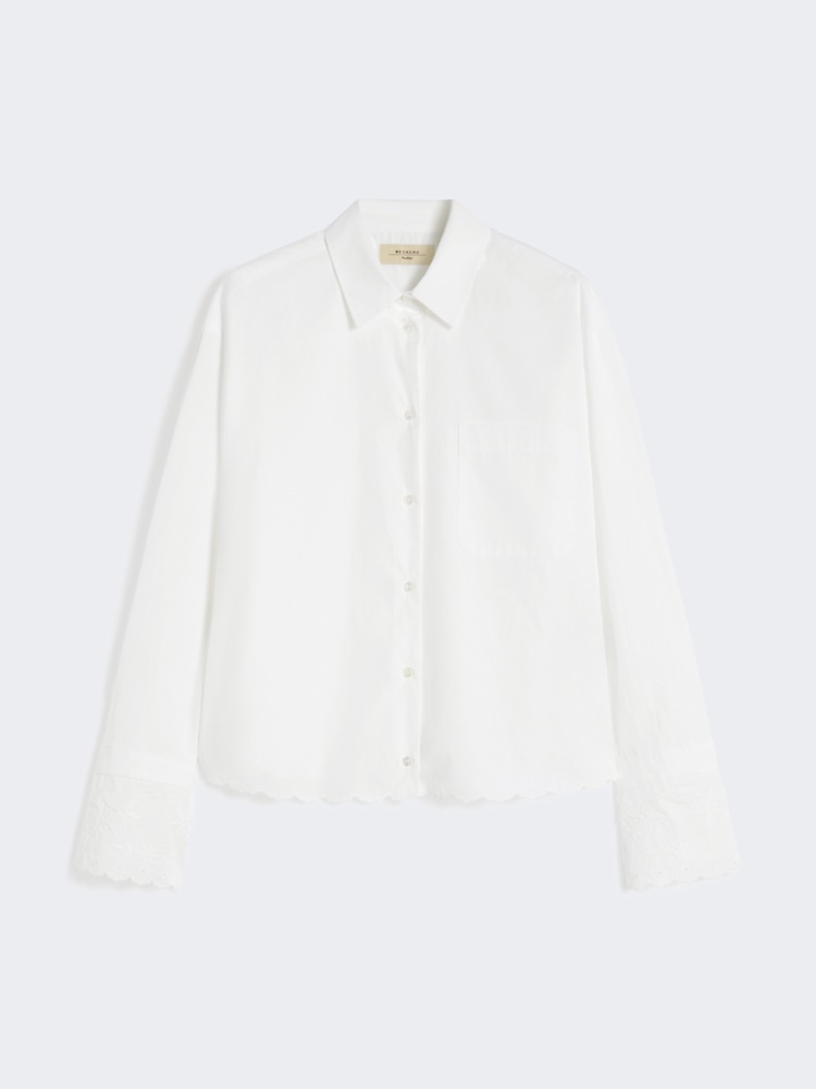 Breast-pocket cotton shirt - IVORY - Weekend - 7