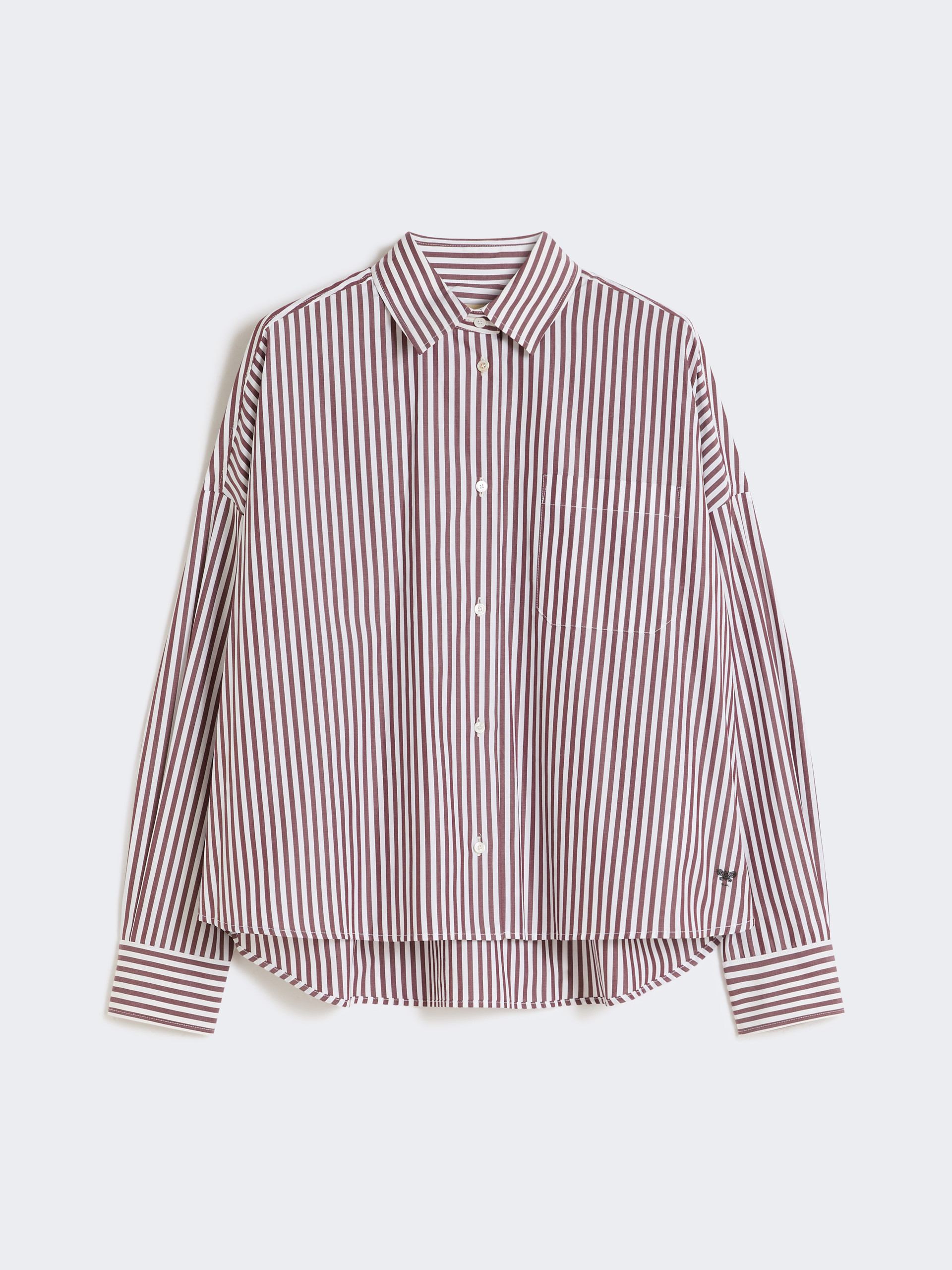 Oversized cotton shirt - BORDEAUX - Weekend Max Mara - 6