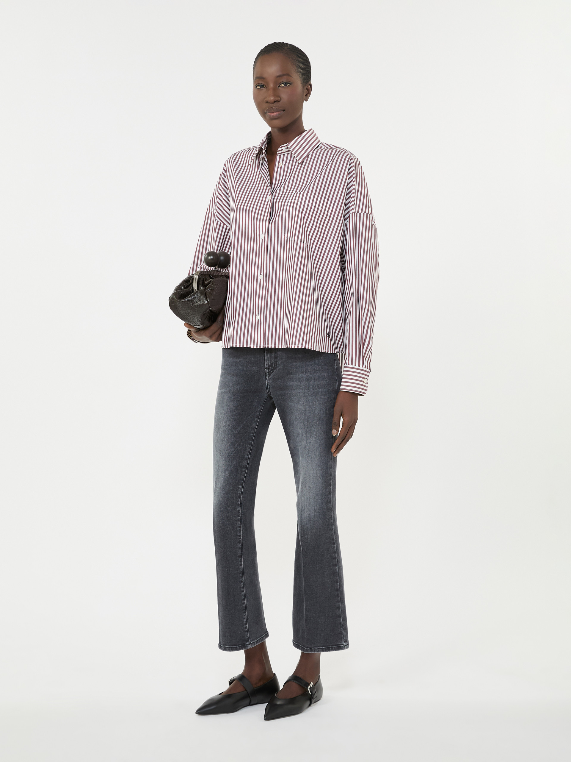 Oversized cotton shirt - BORDEAUX - Weekend Max Mara