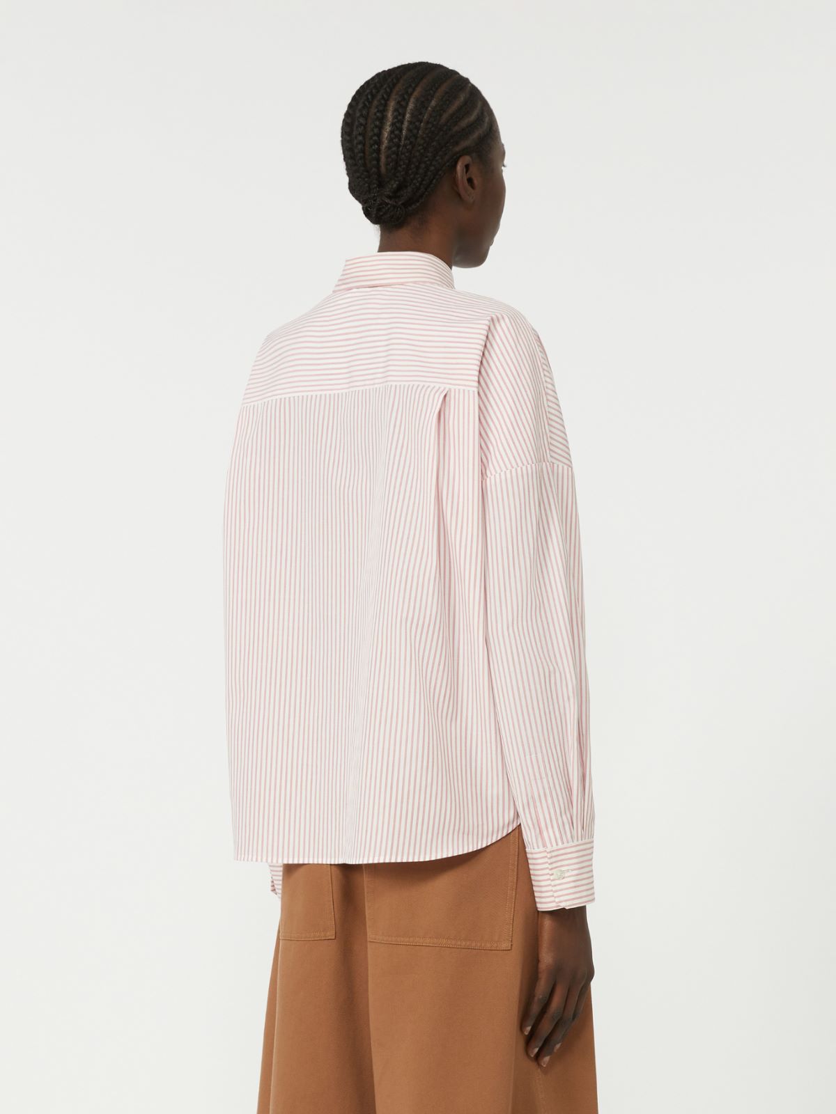 Oversized cotton shirt - PINK - Weekend - 3