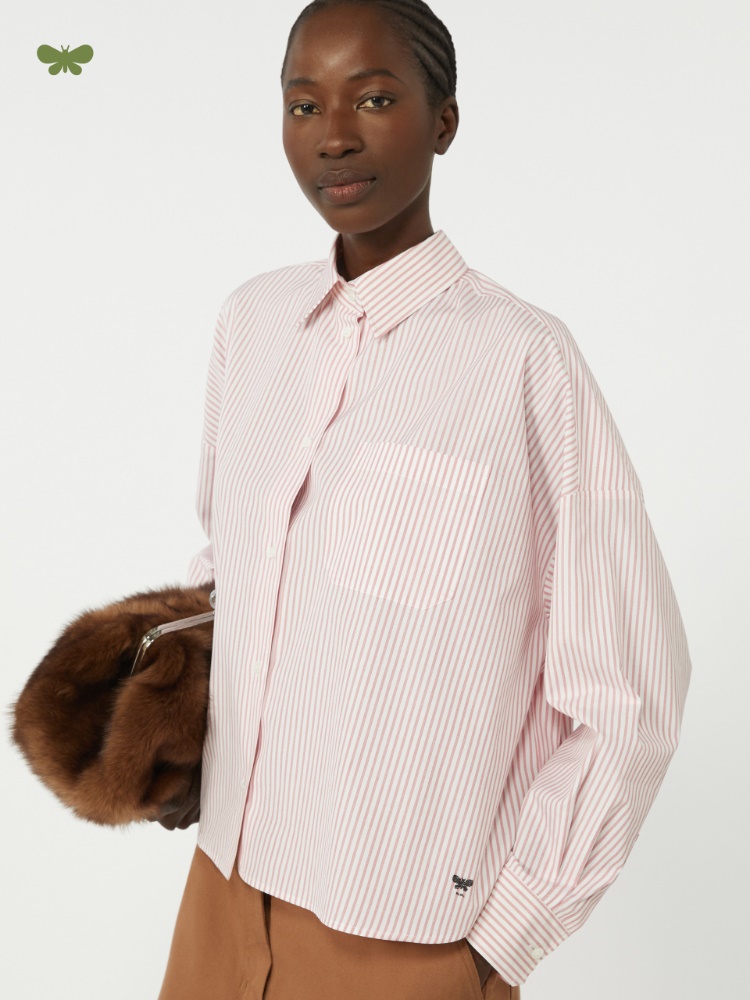 Oversized cotton shirt - PINK - Weekend