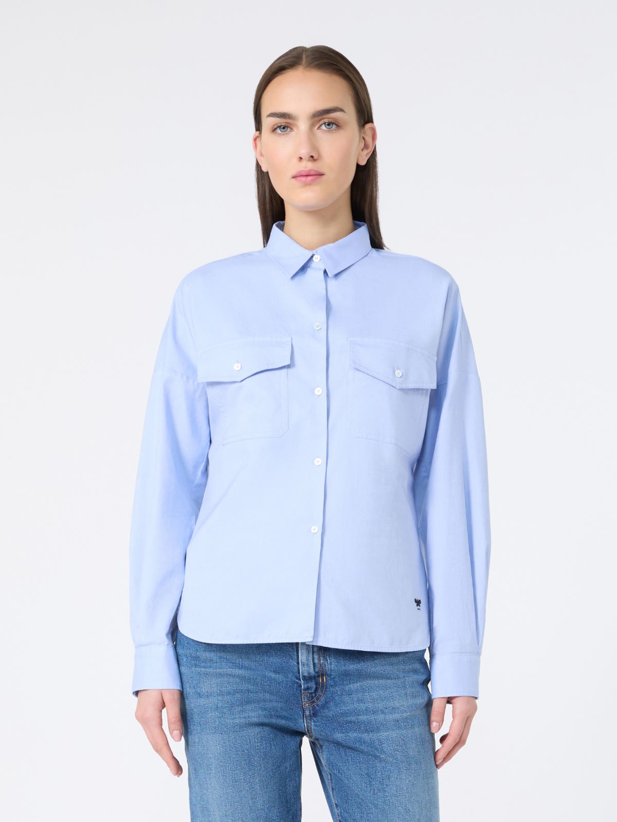 Cotton Oxford shirt - LIGHT BLUE - Weekend - 2