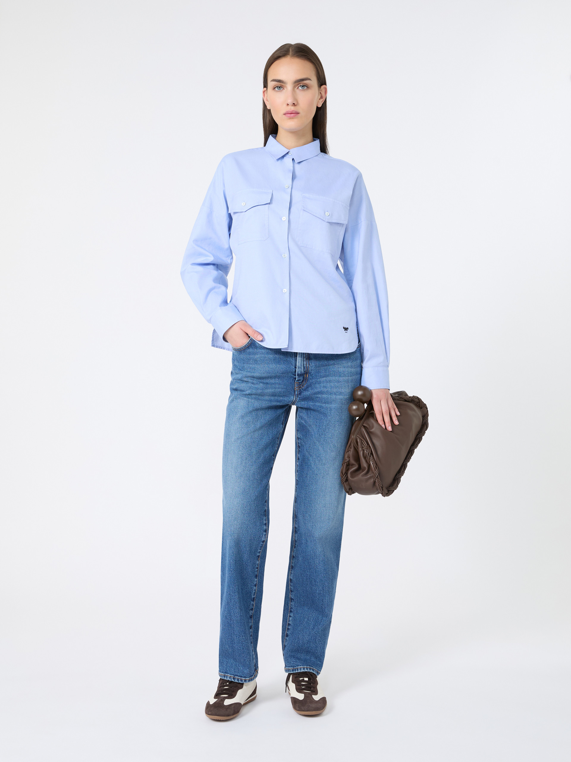 Cotton Oxford shirt - LIGHT BLUE - Weekend Max Mara